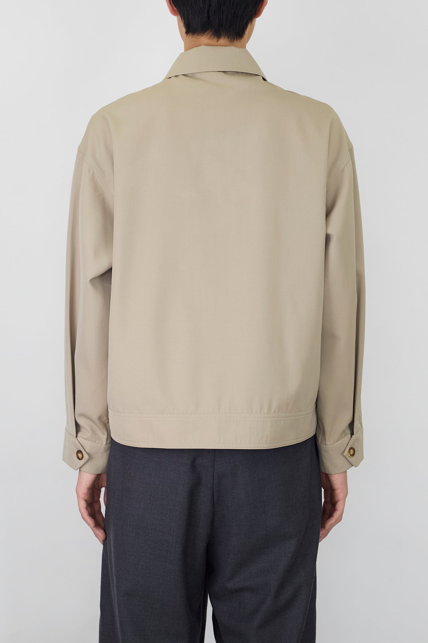 A.P.C.  BEIGE WOOL SHORT JACKET MADE IN FRANCE