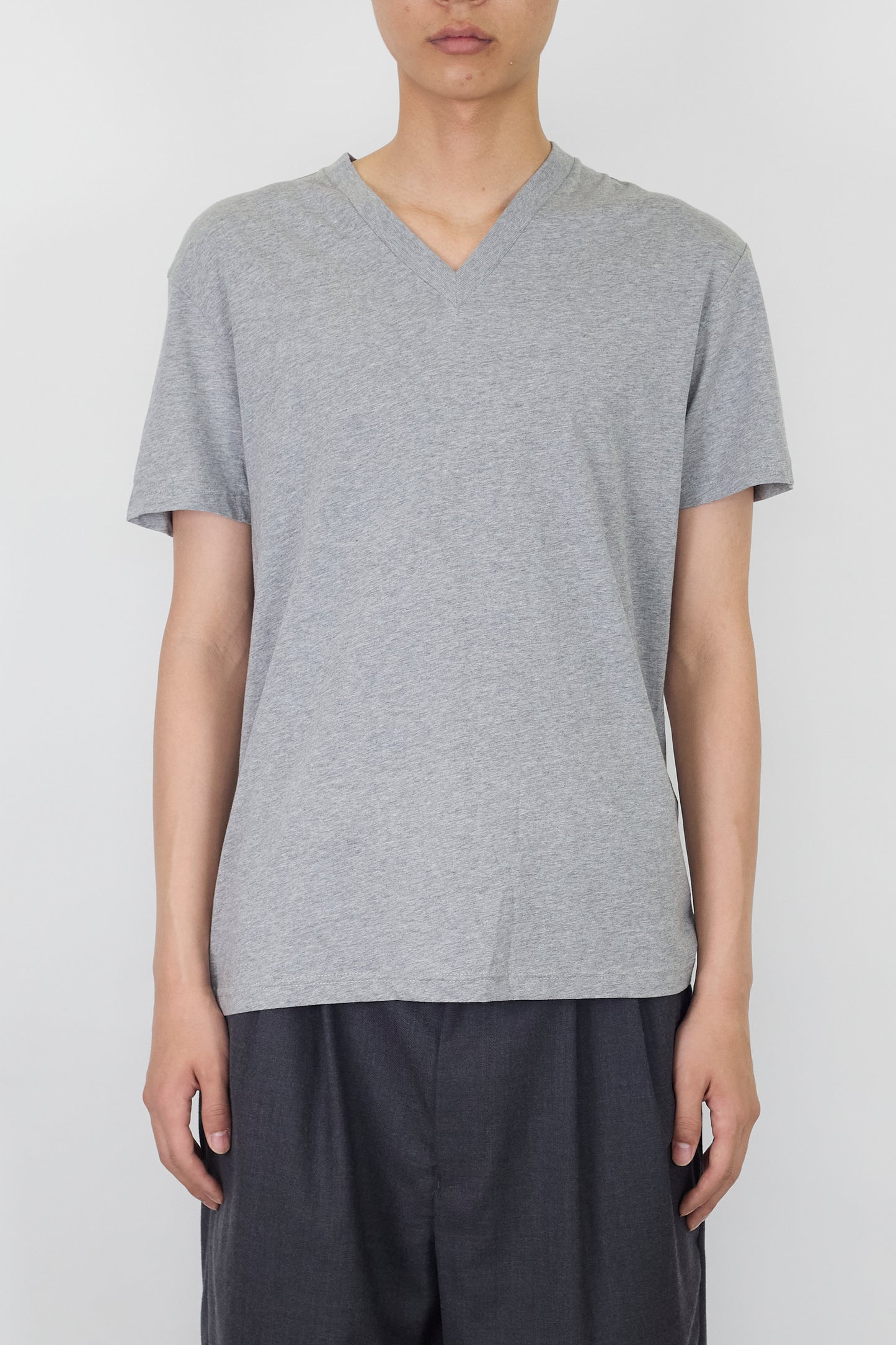 PRADA GRAY HALF SLEEVE TEE SHIRT