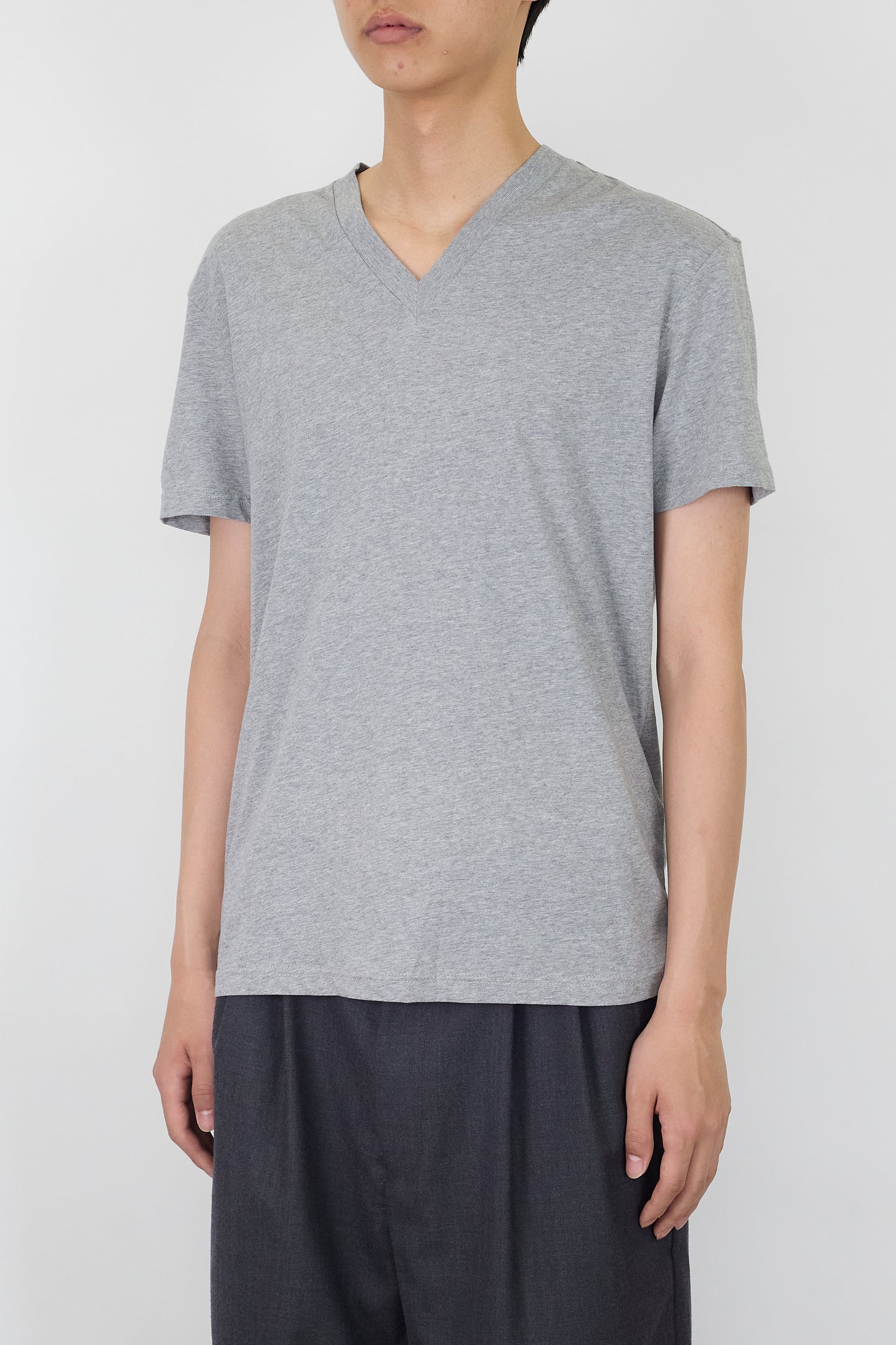 PRADA GRAY HALF SLEEVE TEE SHIRT