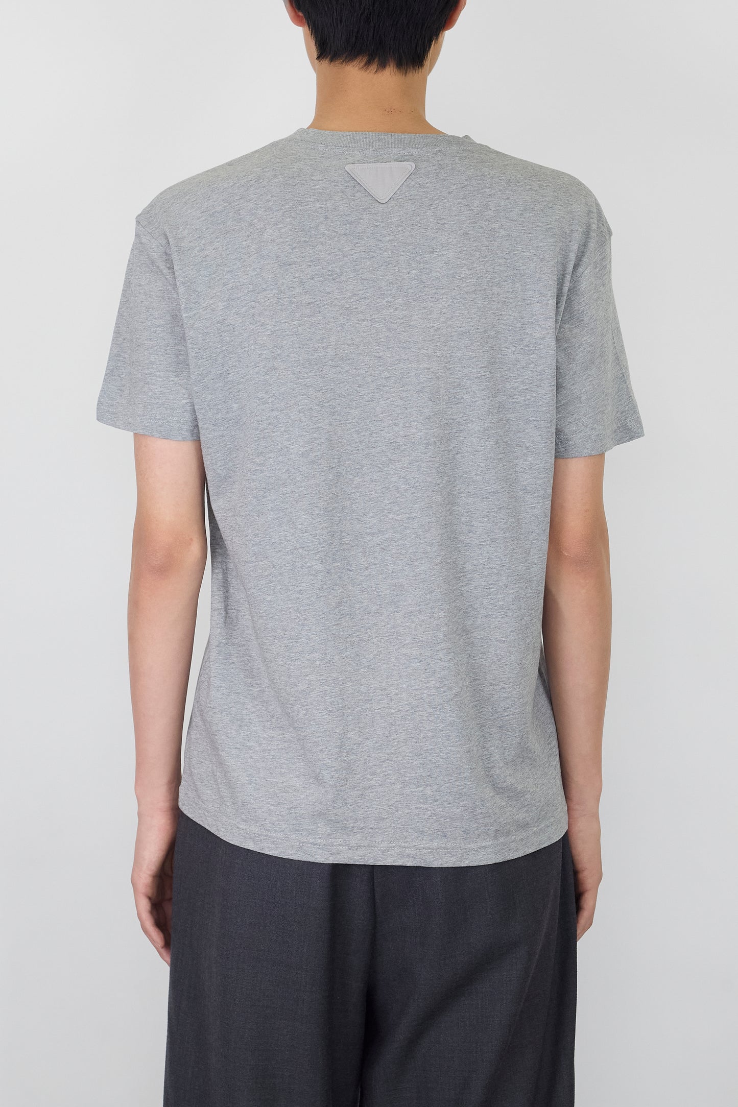 PRADA GRAY HALF SLEEVE TEE SHIRT