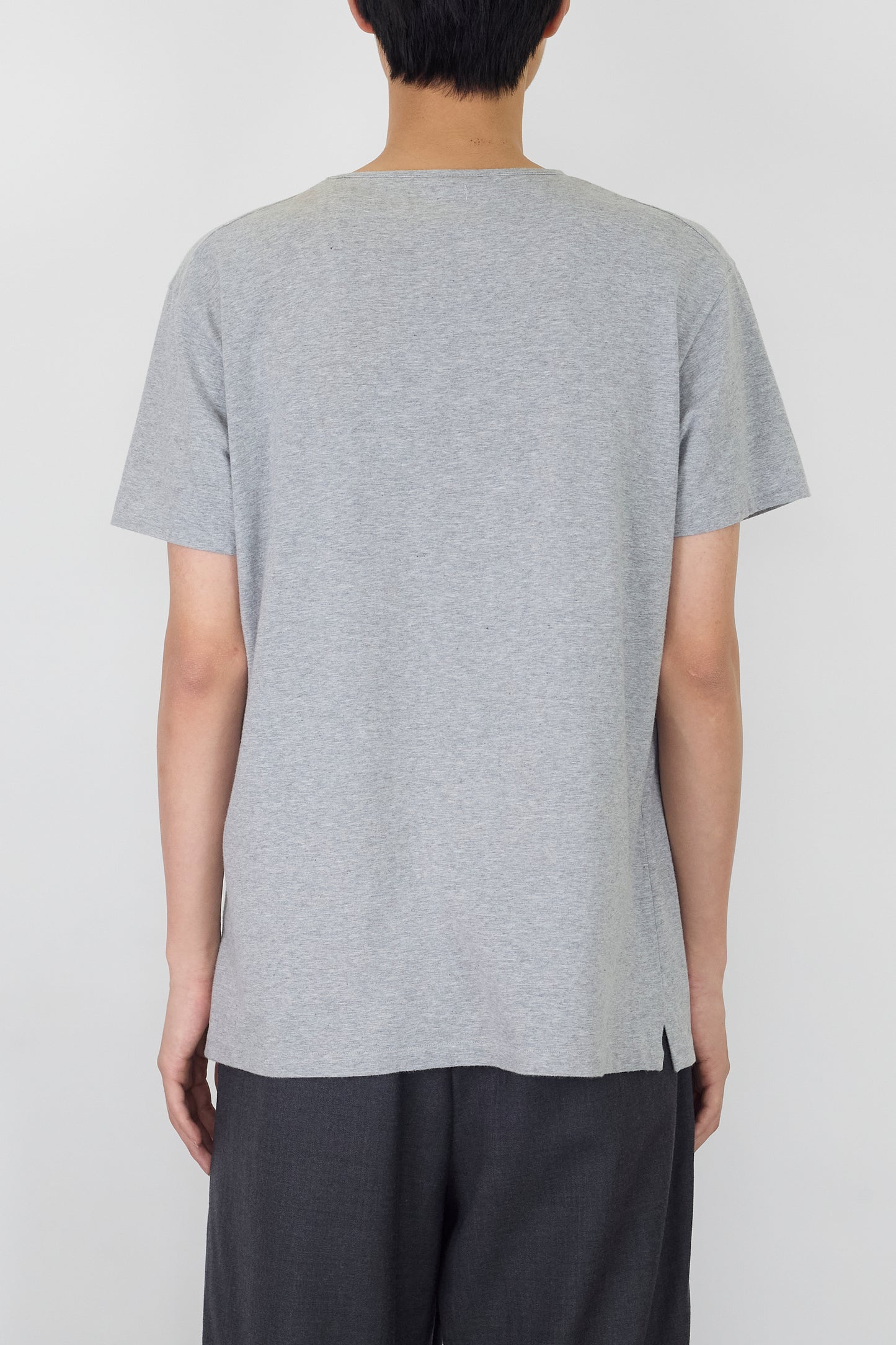 JIL SANDER BY JIL SANDER LIGHT GRAY HALF SLEEVE TEE SHIRT MADE IN ITALY