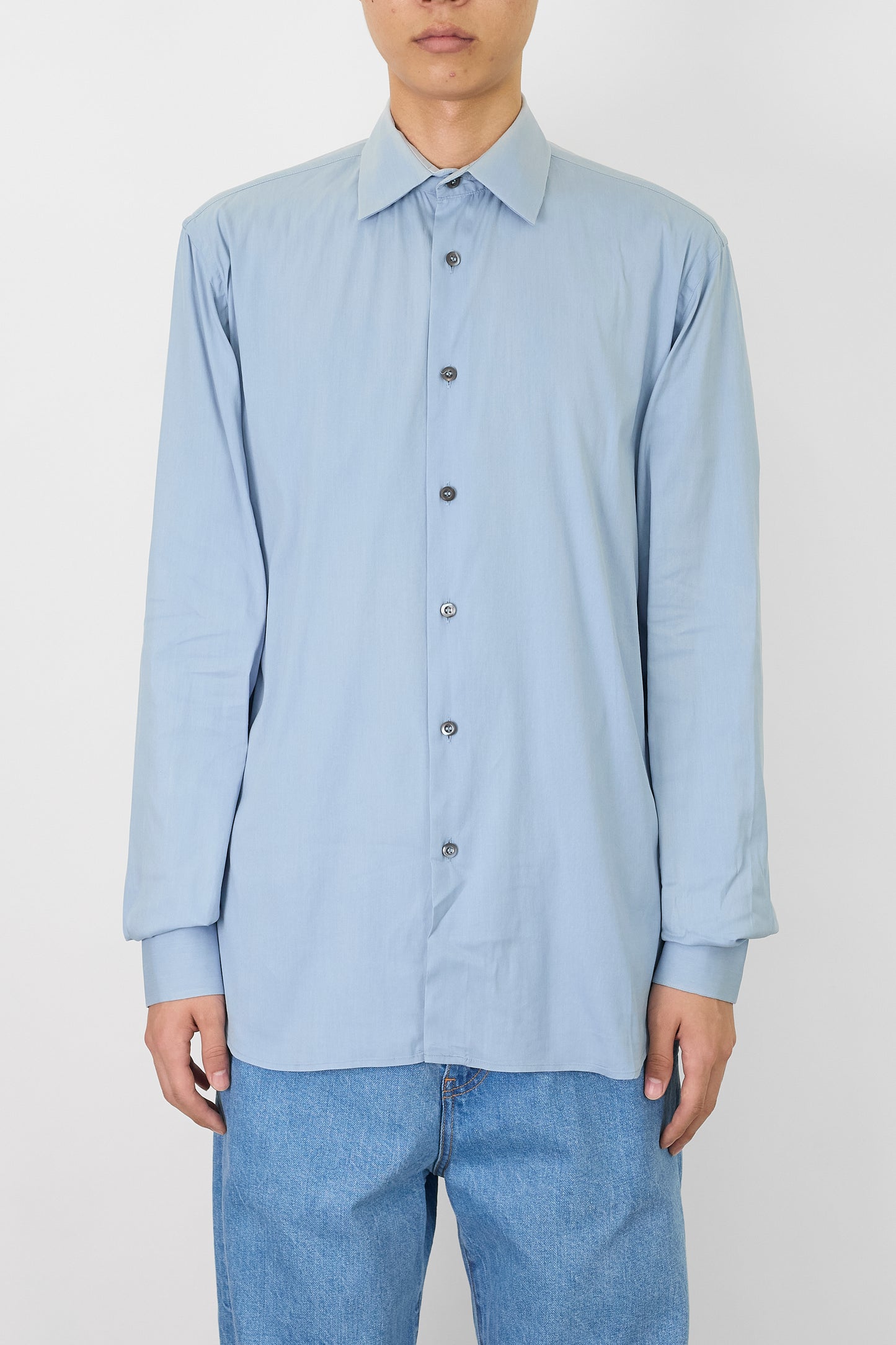 PRADA  SKY BLUE CLASSIC SHIRT MADE IN ITALY