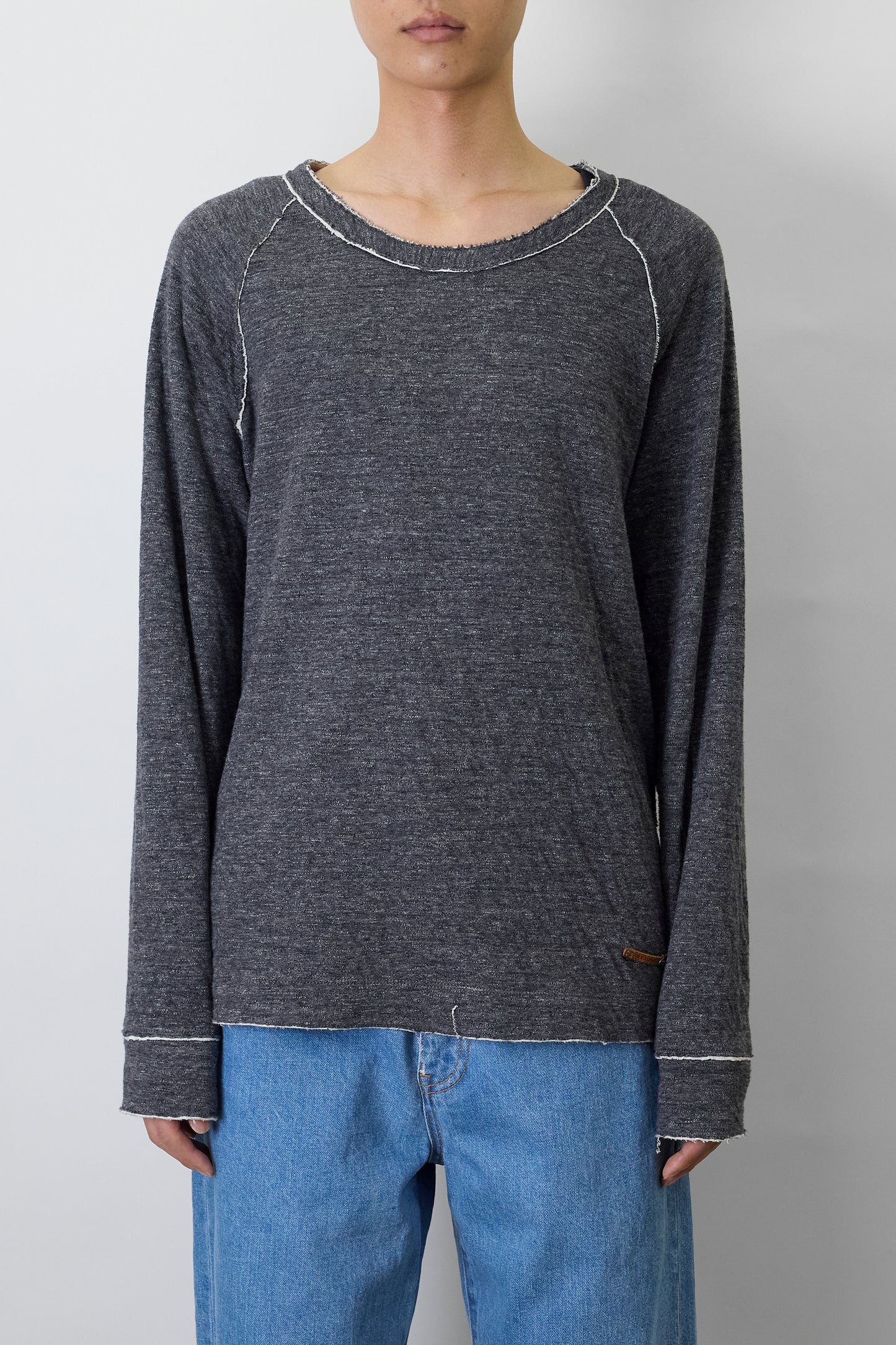 DIESEL GRAY LONG SLEEVE SHIRT MADE IN TURKEY