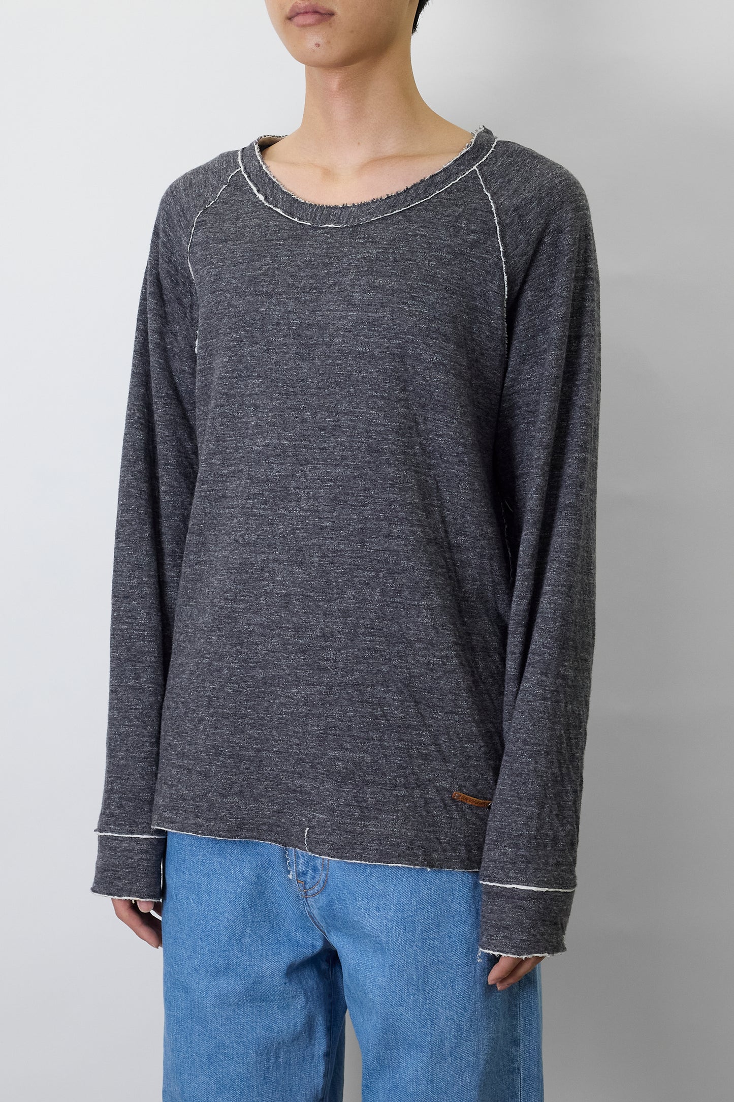 DIESEL GRAY LONG SLEEVE SHIRT MADE IN TURKEY