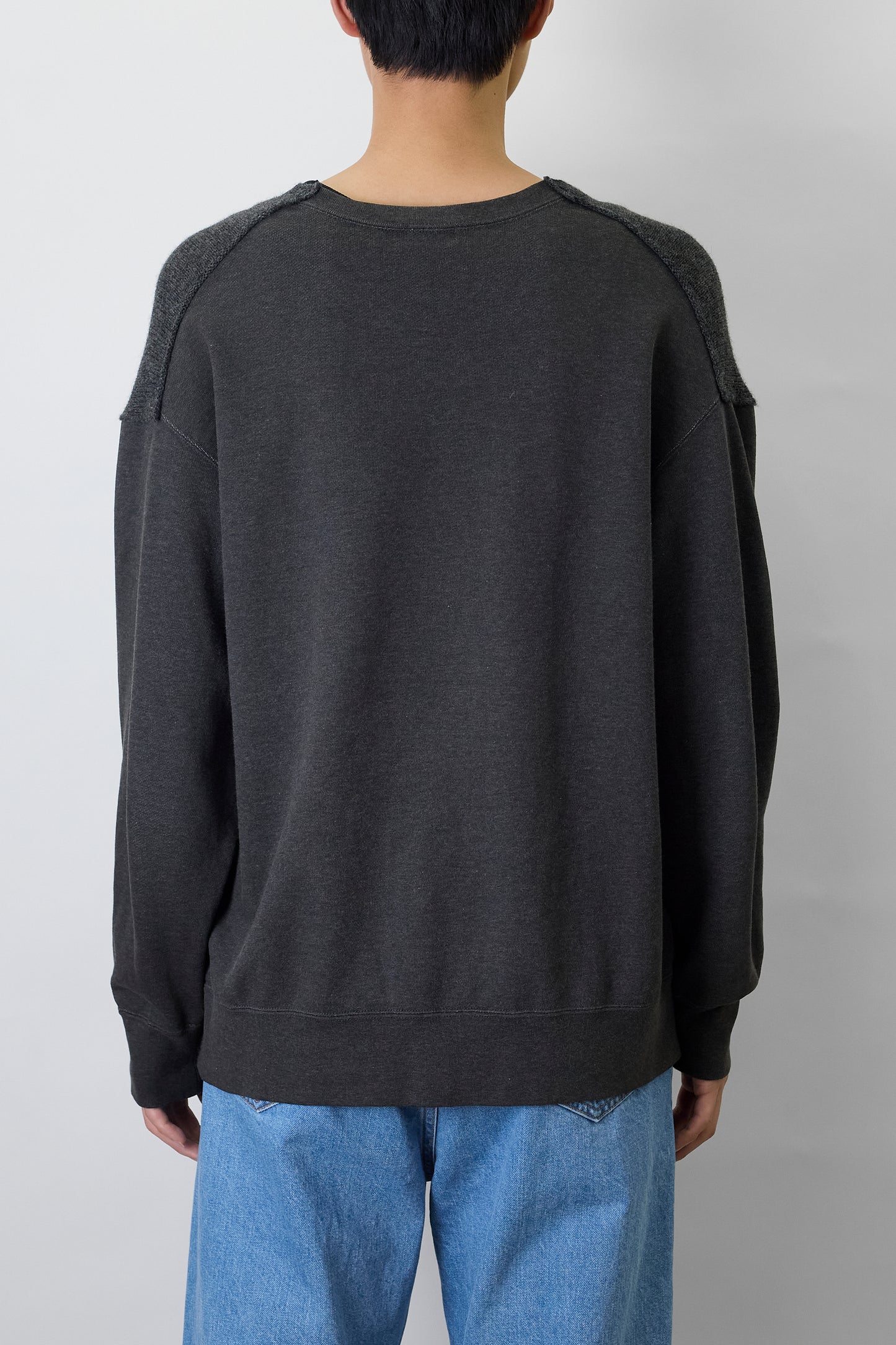 COMME DES GARCONS HOMME DESIGNED GRAY WOOL KNIT