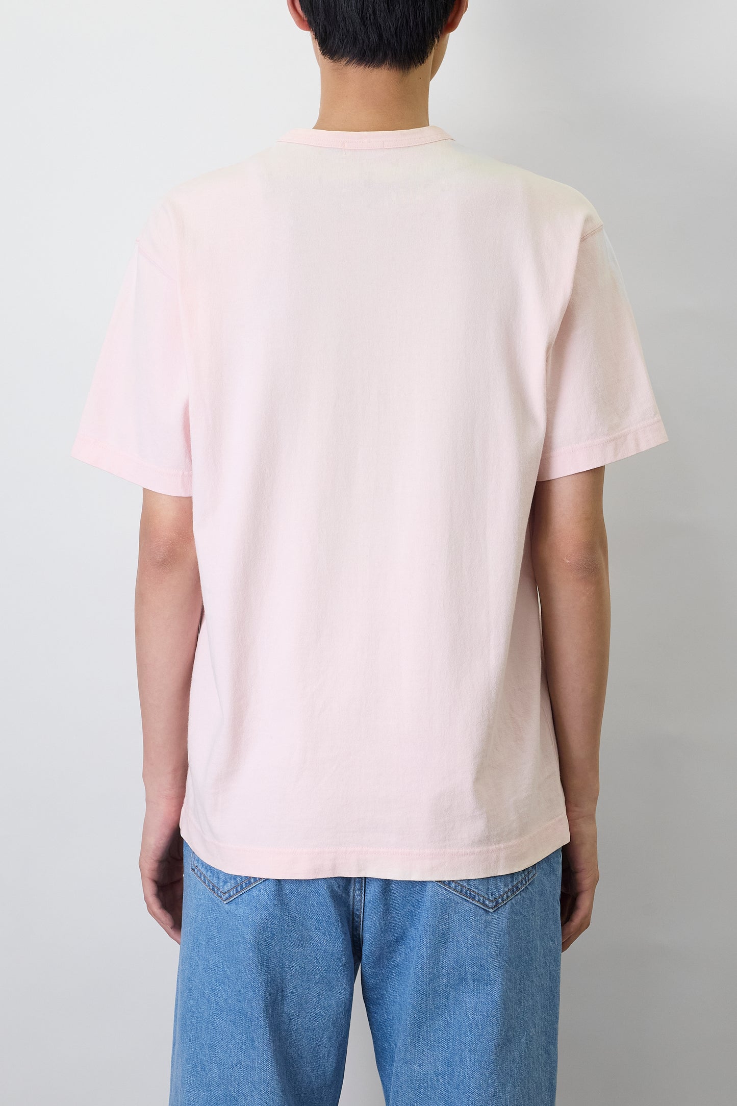 COMME DES GARCONS HOMME DESIGNED PINK HALF SLEEVE TEE SHIRT