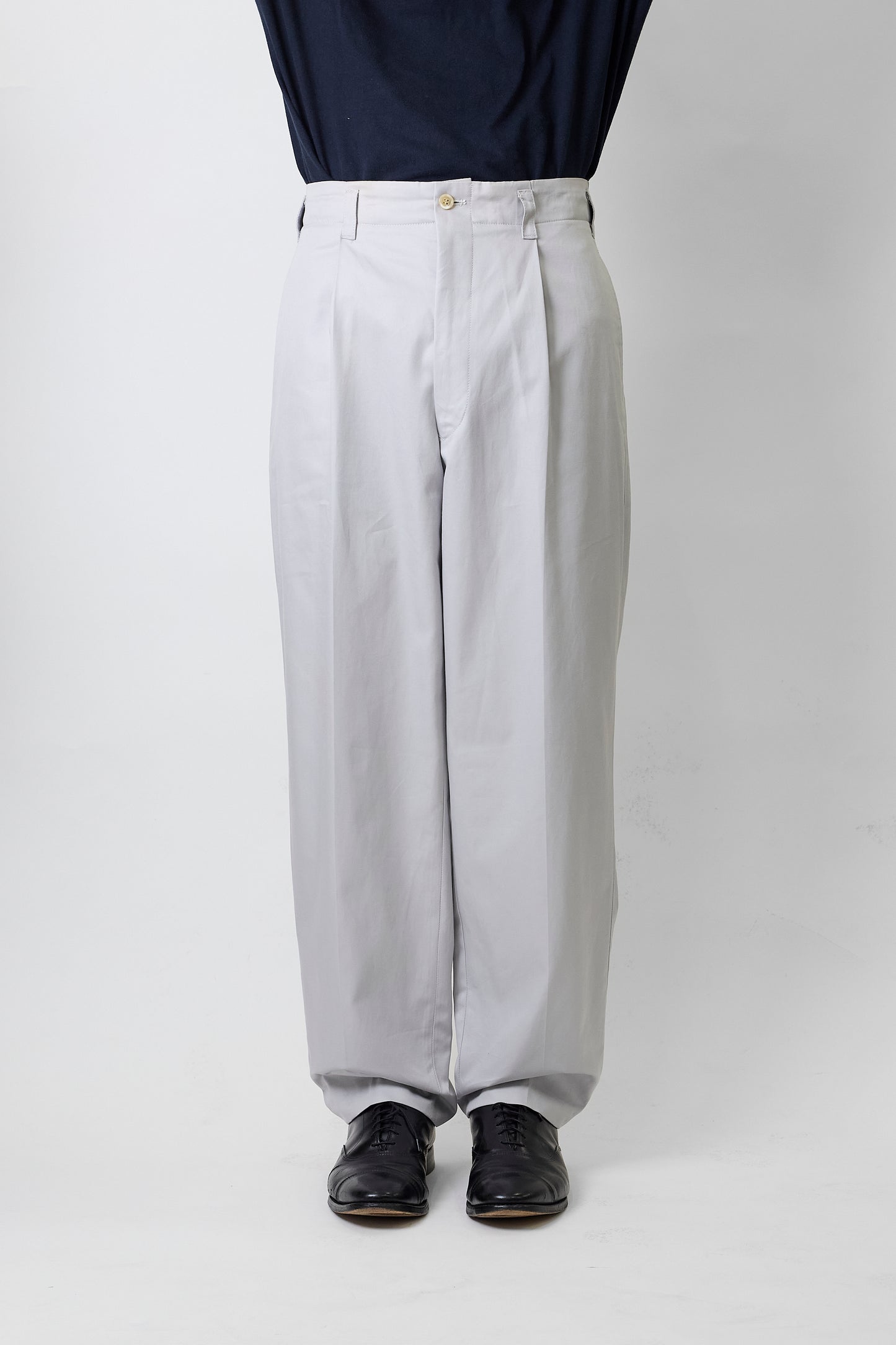 COMME DES GARCONS HOMME GRAY WIDE PANTS