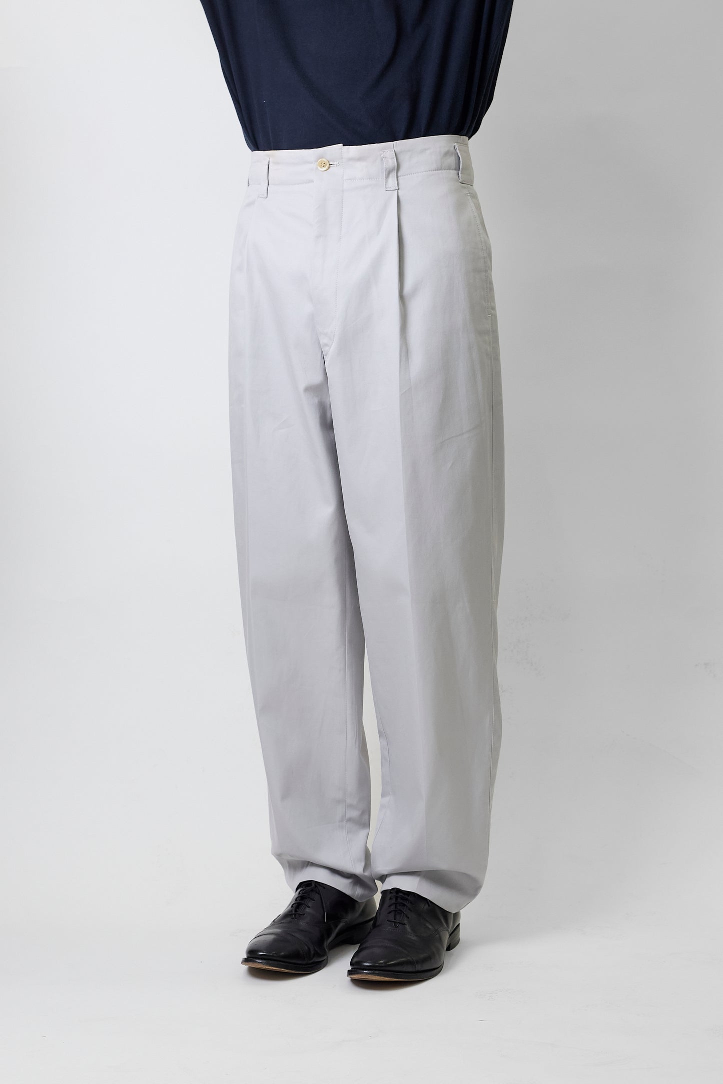 COMME DES GARCONS HOMME GRAY WIDE PANTS
