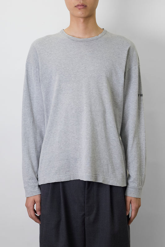 ISSEY MIYAKE MEN GRAY LONG SLEEVE SHIRT