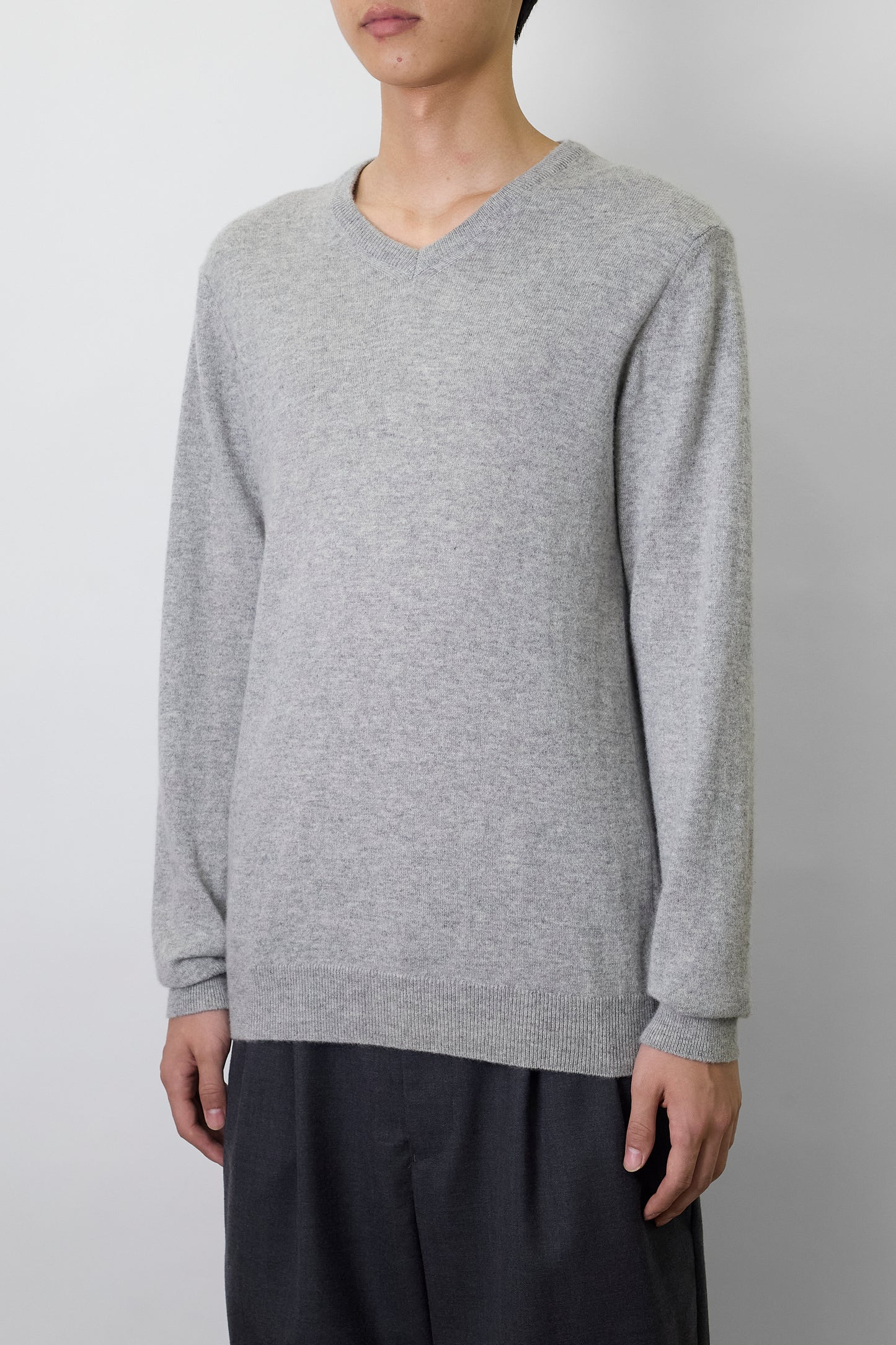 VINTAGE GRAY CASHMERE KNIT MADE IN ITALY