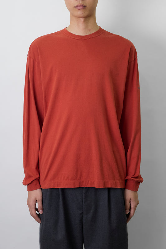 ISSEY MIYAKE MEN ORANGE LONG SLEEVE SHIRT