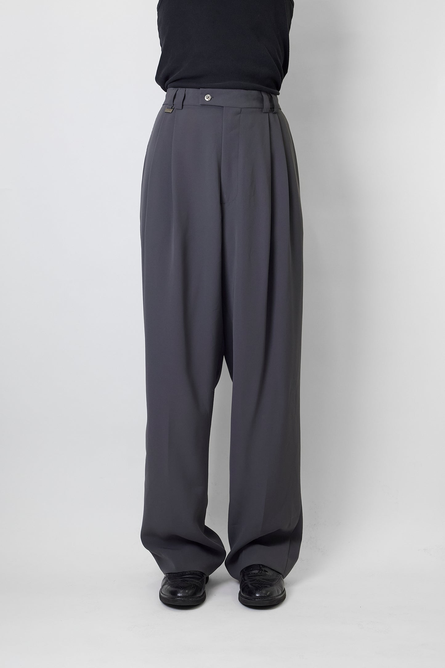 VINTAGE GRAY SUMMER WIDE PANTS