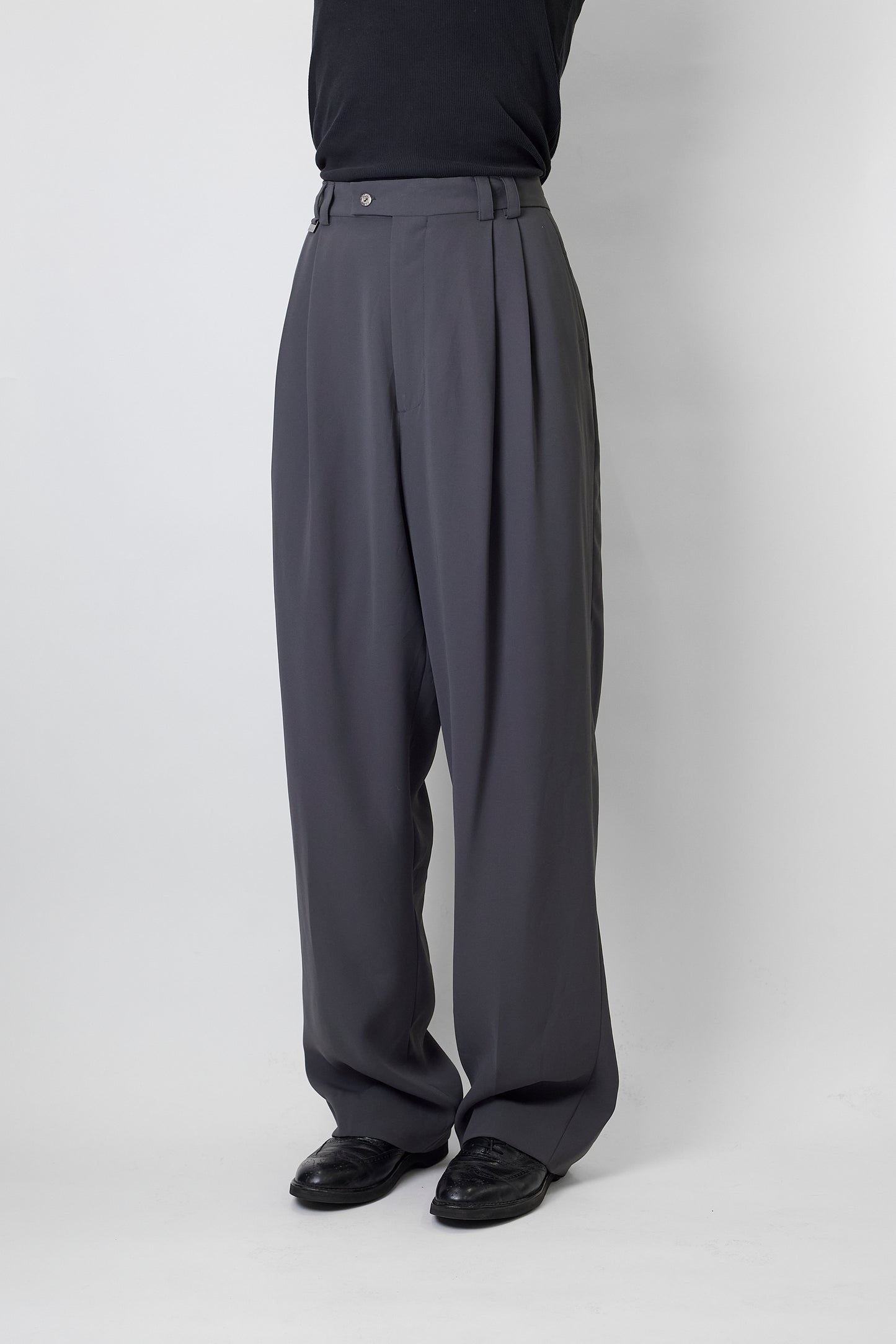 VINTAGE GRAY SUMMER WIDE PANTS