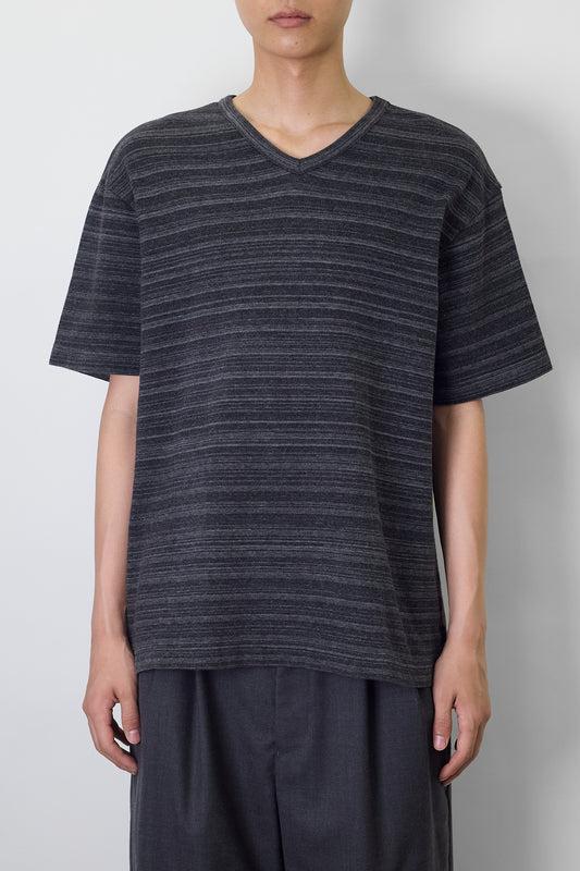 CALVIN KLEIN JEANS GRAY BORDER HALF SLEEVE TEE SHIRT