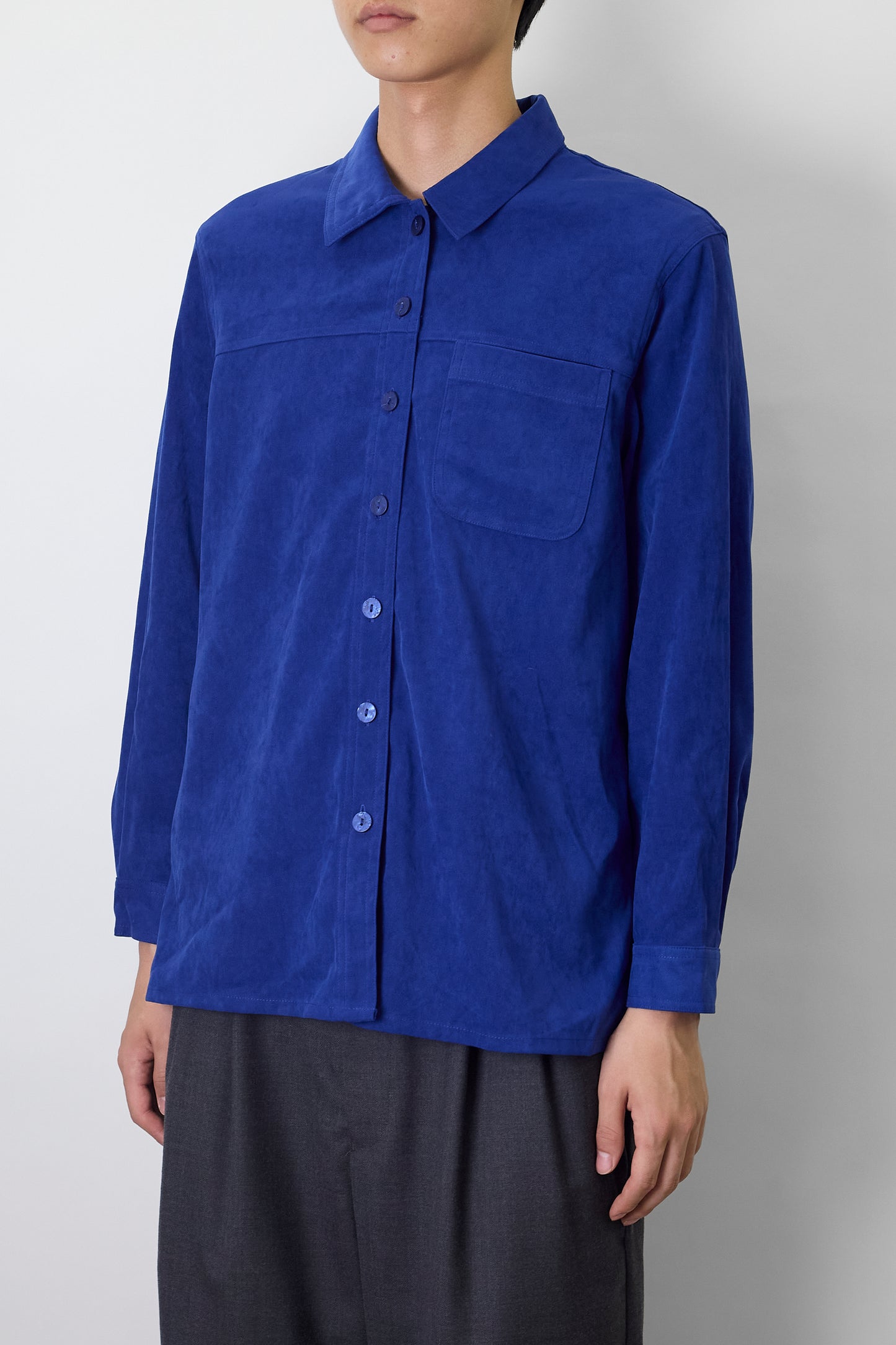 VINTAGE BLUE SHORT SHIRT JACKET