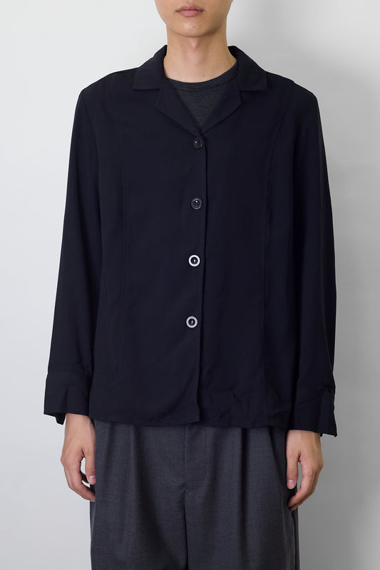 VINTAGE BLACK SHORT SHIRT JACKET