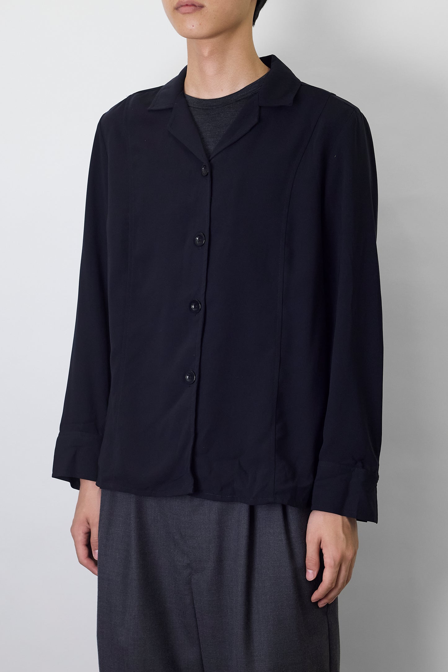VINTAGE BLACK SHORT SHIRT JACKET