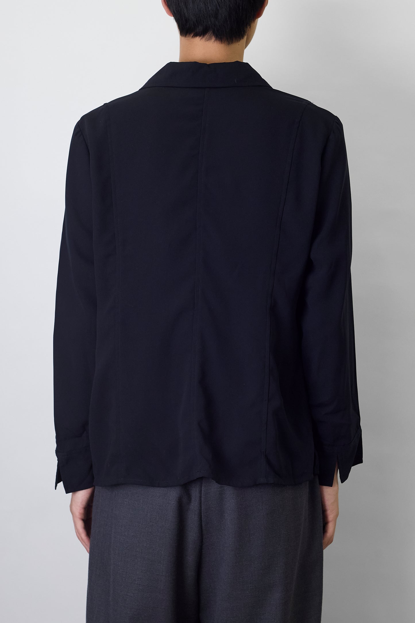 VINTAGE BLACK SHORT SHIRT JACKET