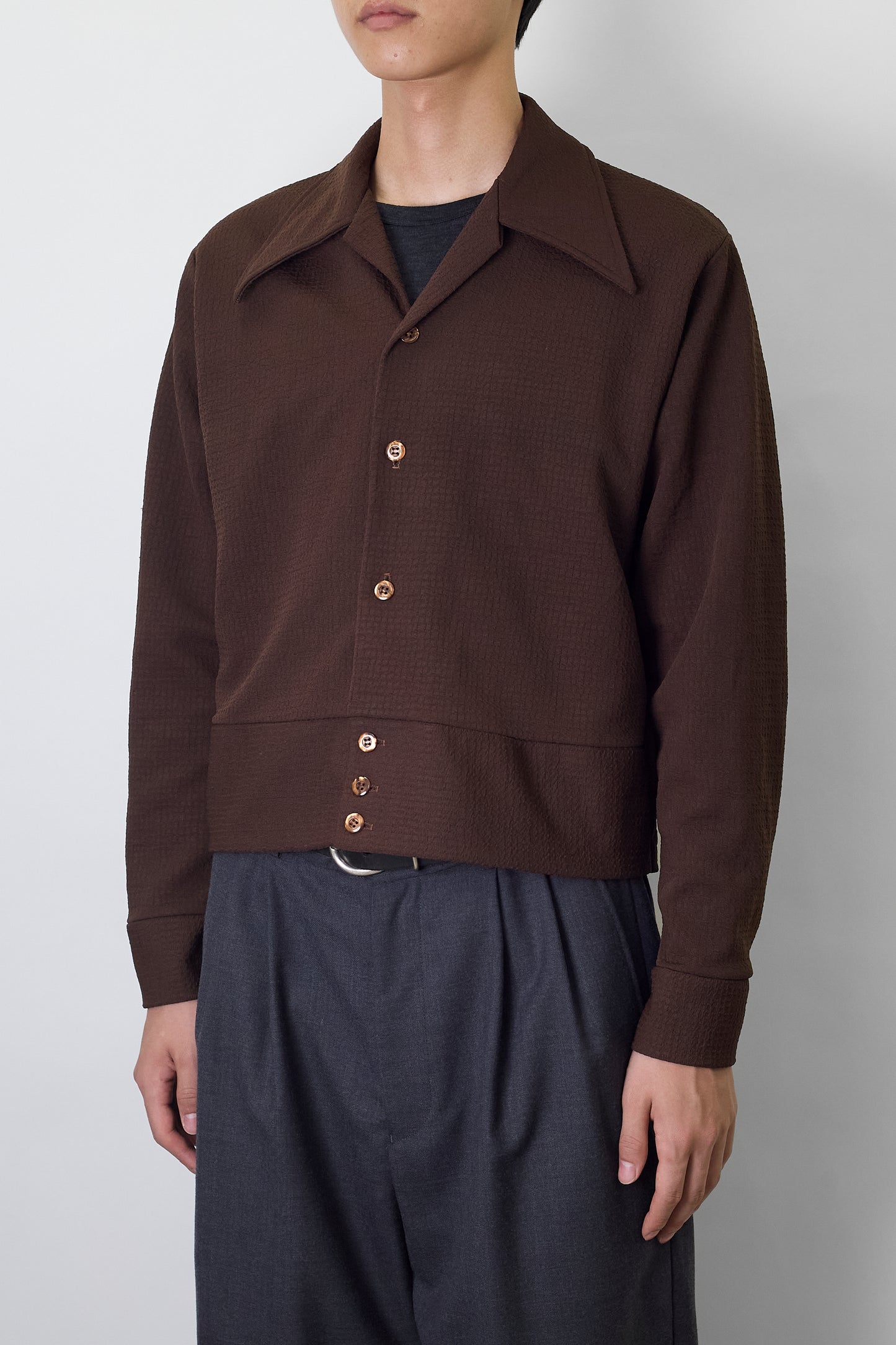 CAMPUS BROWN SHORT SHIRT JACKET MADE IN USA