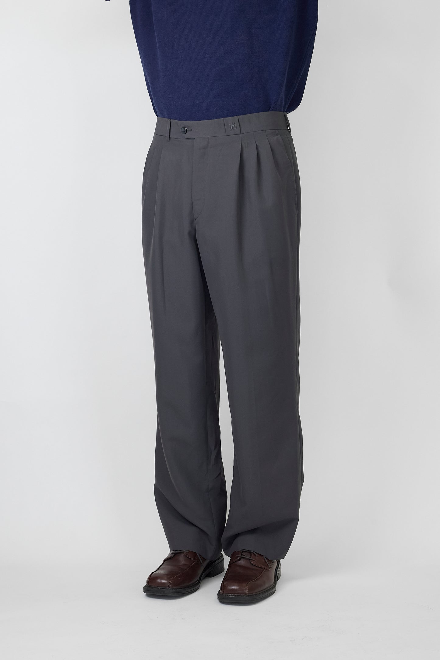 PACO RABANNE GRAY SUMMER WIDE PANTS MADE IN SPAIN