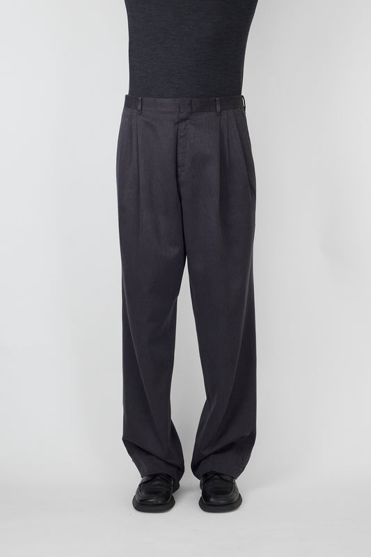 ALEXANDER JULIAN GRAY WIDE PANTS MADE IN USA