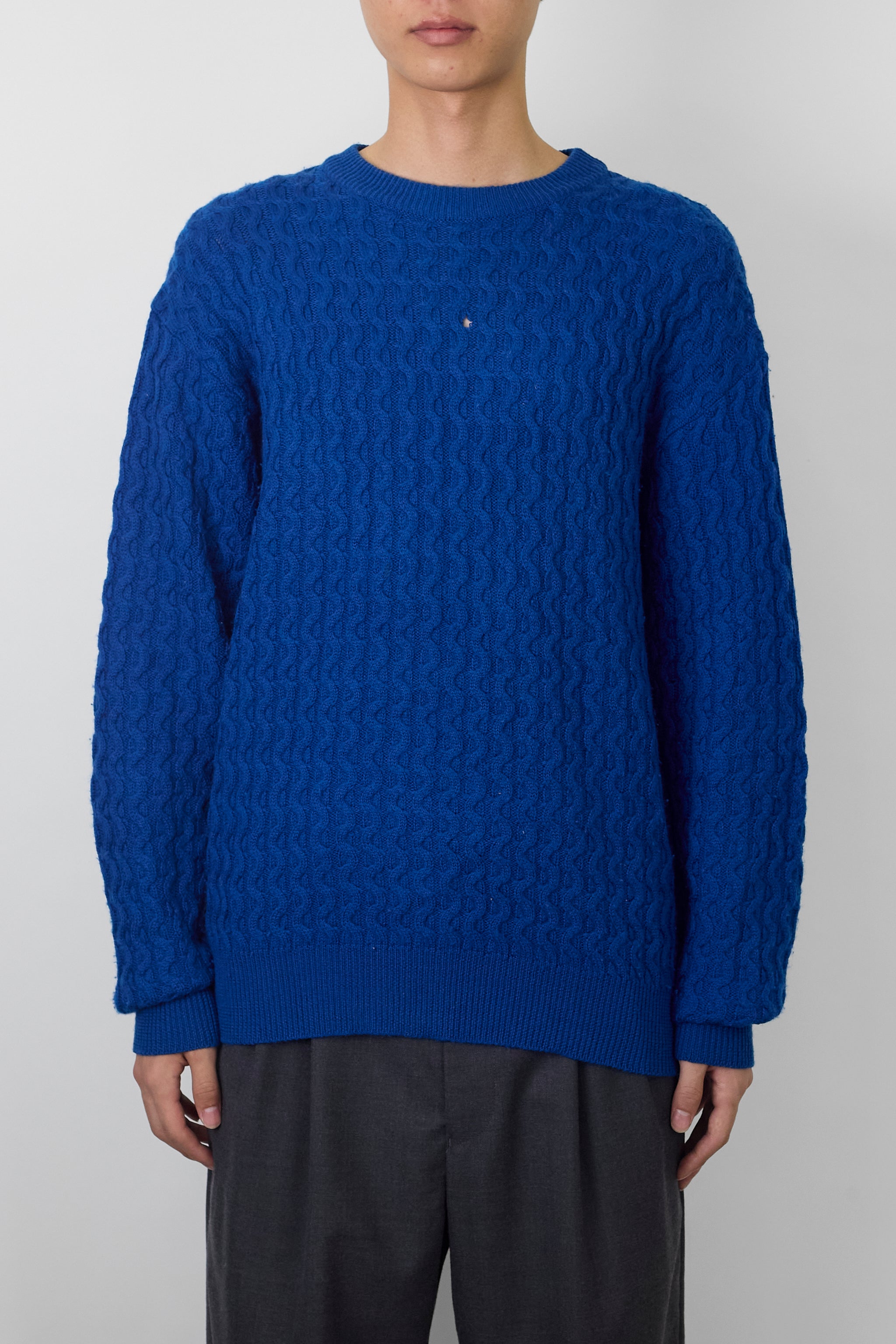 VALENTINO BLUE WOOL KNIT – DISSONANCE