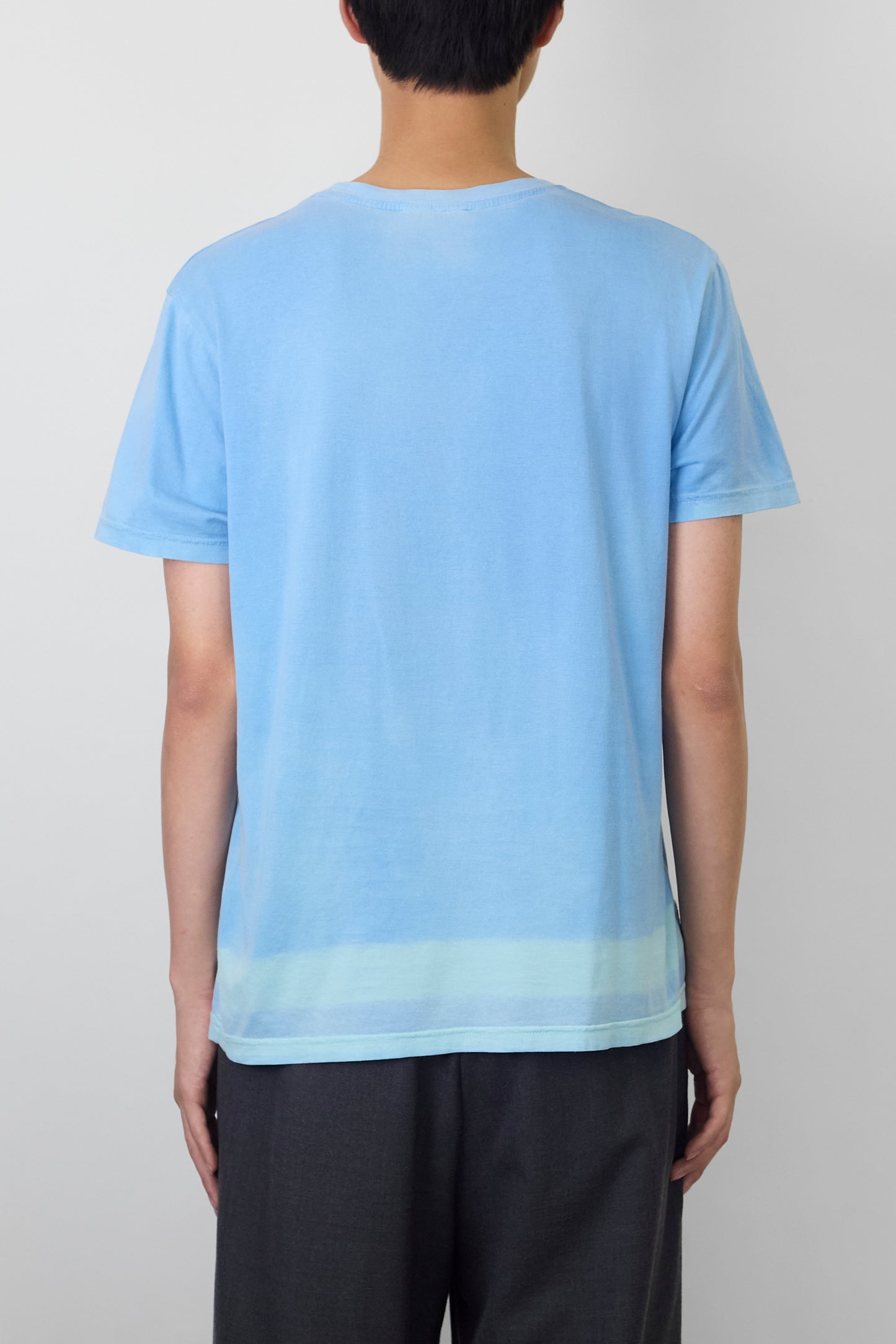 PRADA SPORT SKY BLUE HALF SLEEVE TEE SHIRT MADE IN ITALY