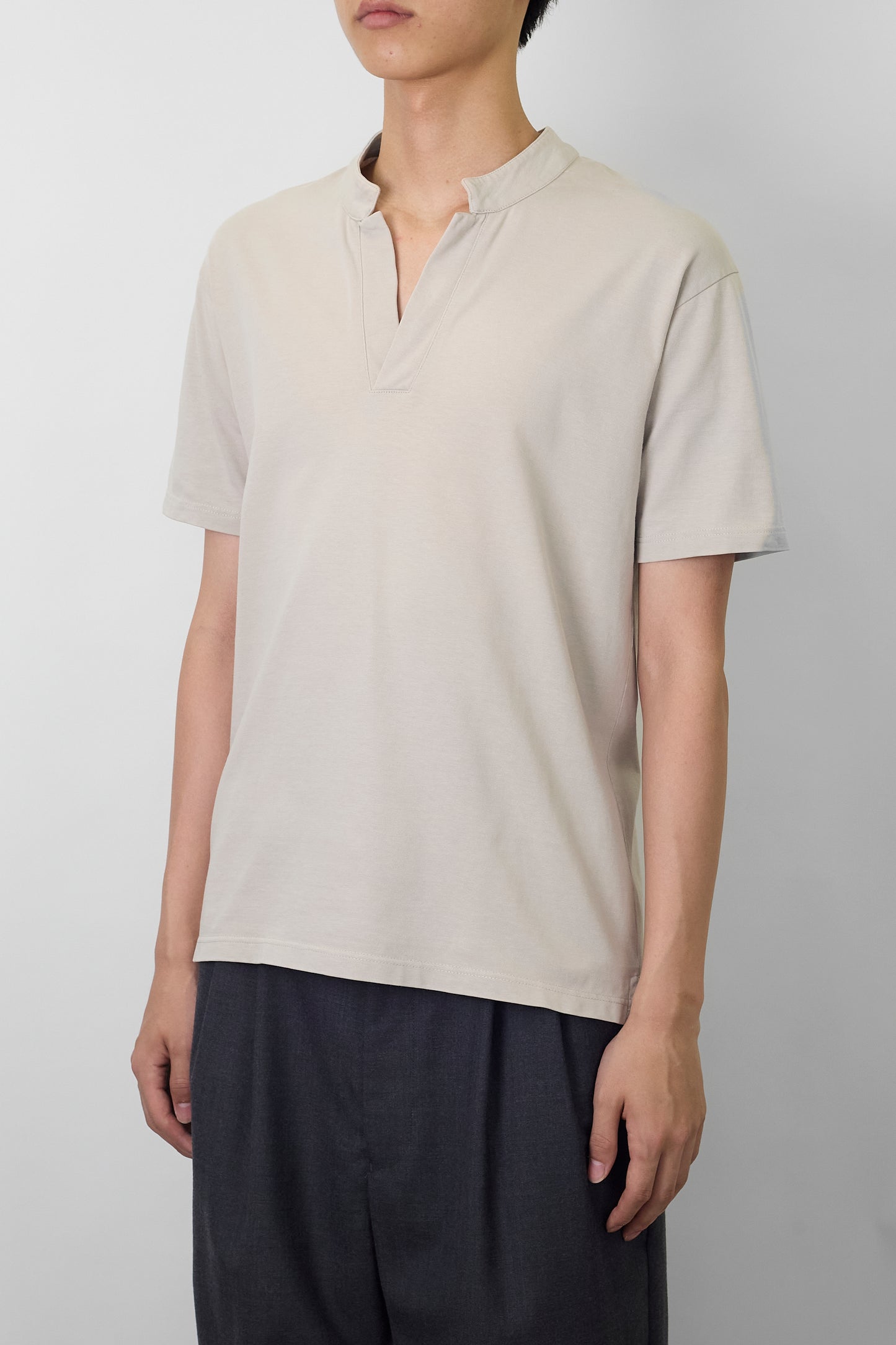 A.P.C. DESIGNED BEIGE HALF SLEEVE TEE SHIRT MADE IN FRANCE