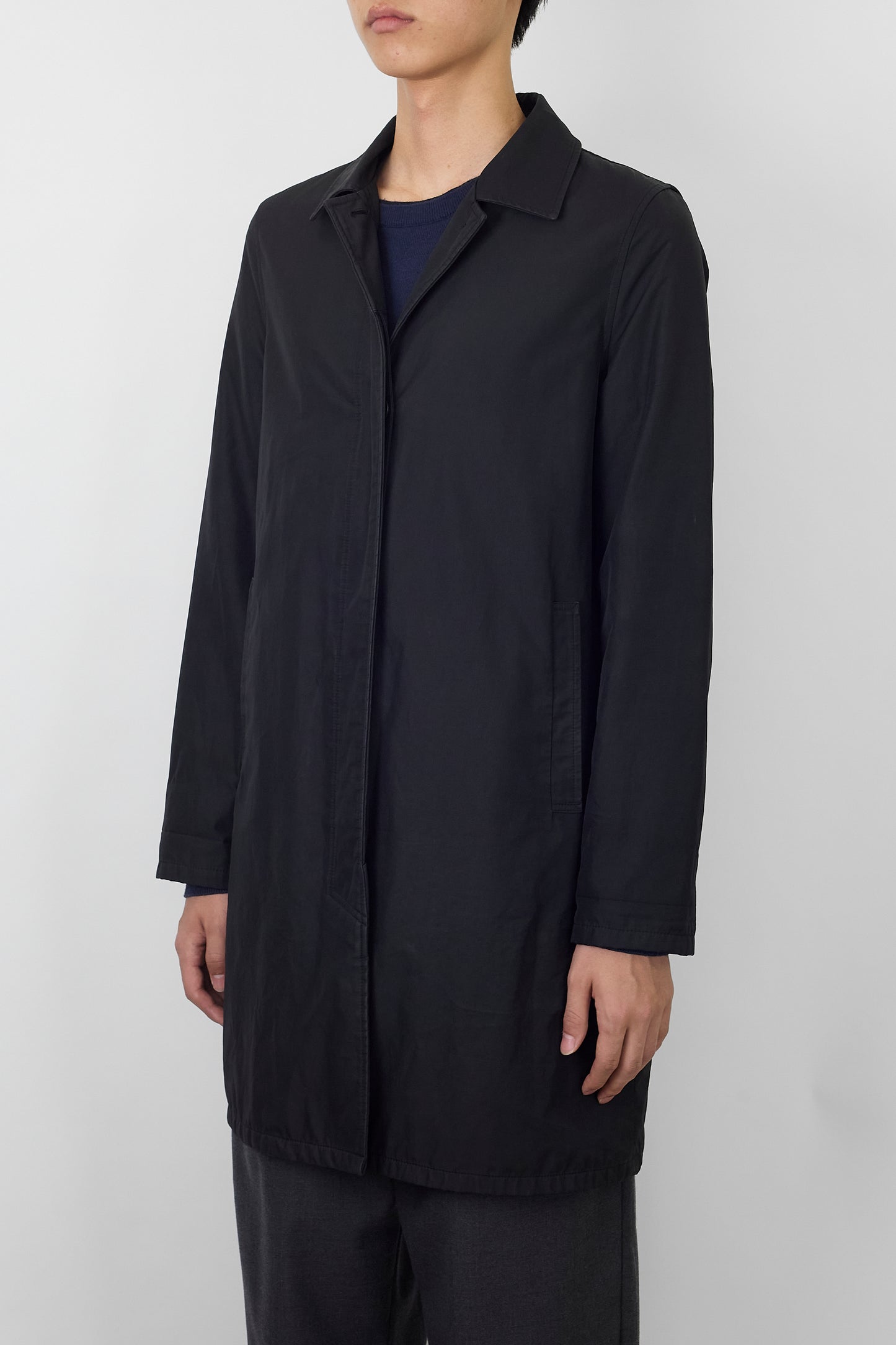 OLD NAVY BLACK TECH HALF COAT