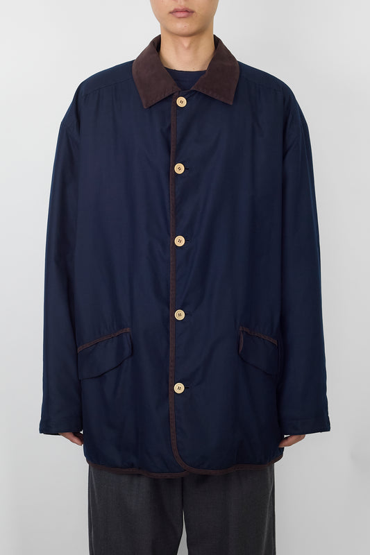 ALLEGRI PADDED NAVY JACKET MADE IN ITALY