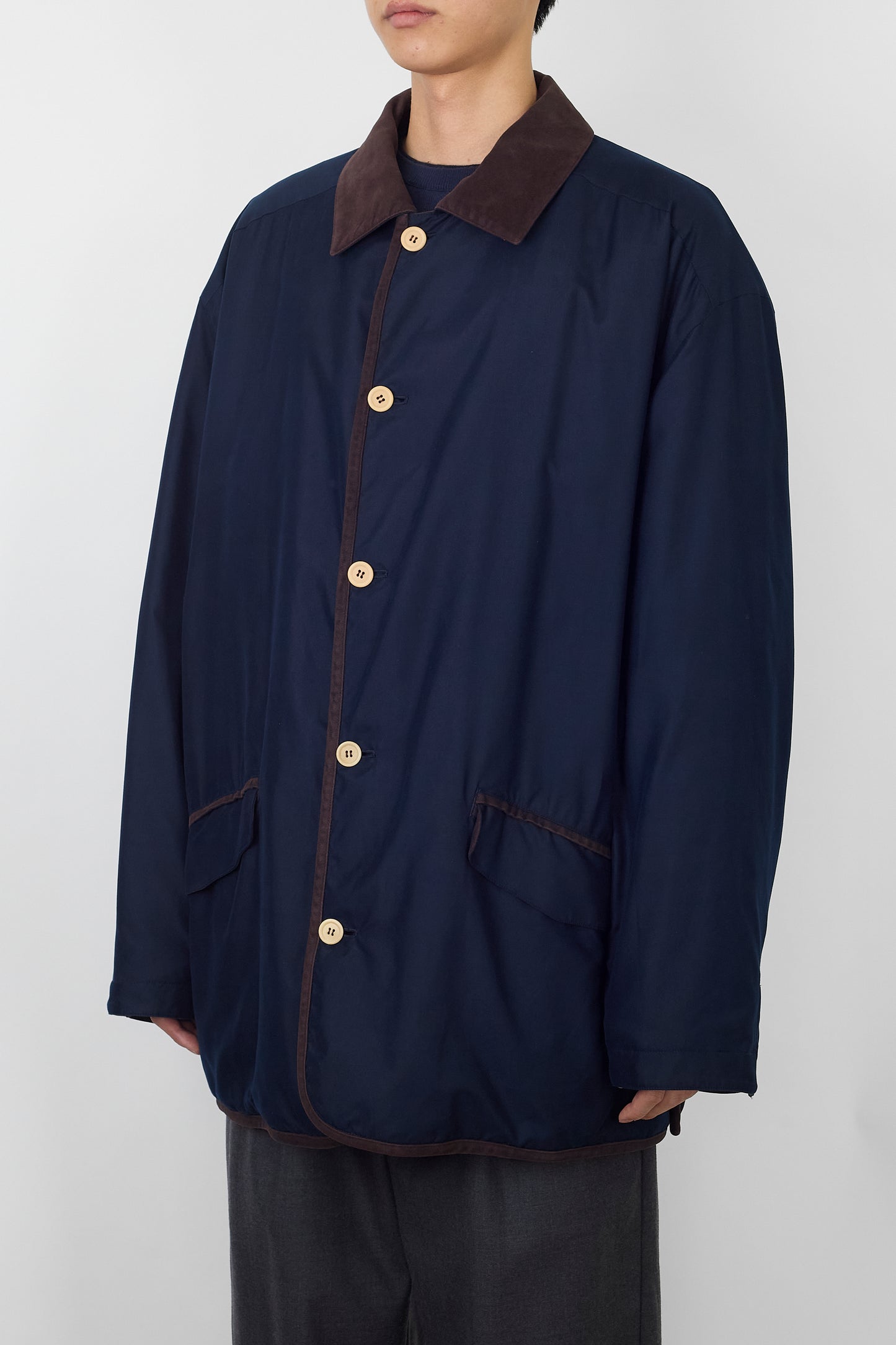 ALLEGRI PADDED NAVY JACKET MADE IN ITALY