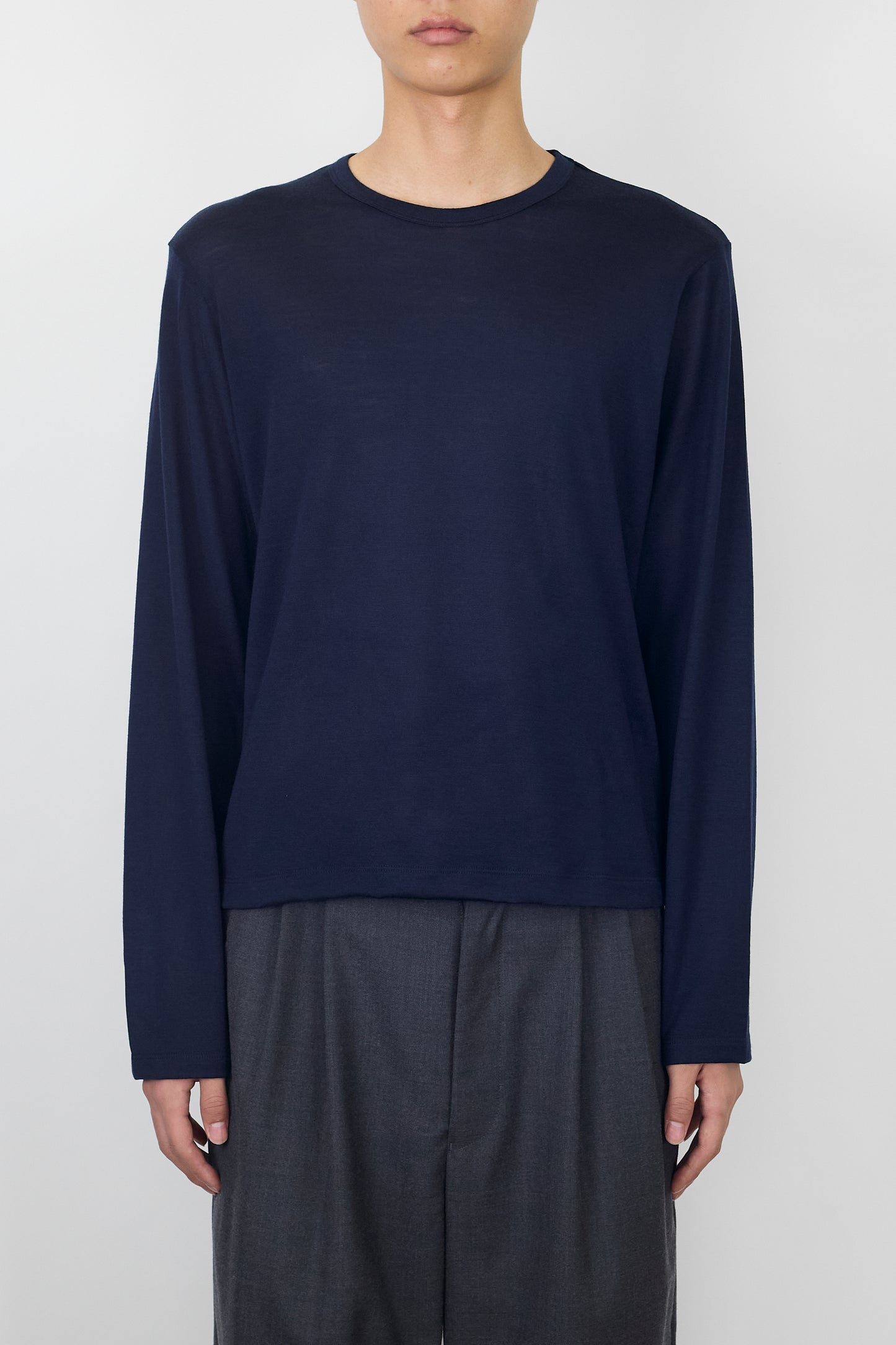 NTRUL FORM MERINO LS TEE NAVY