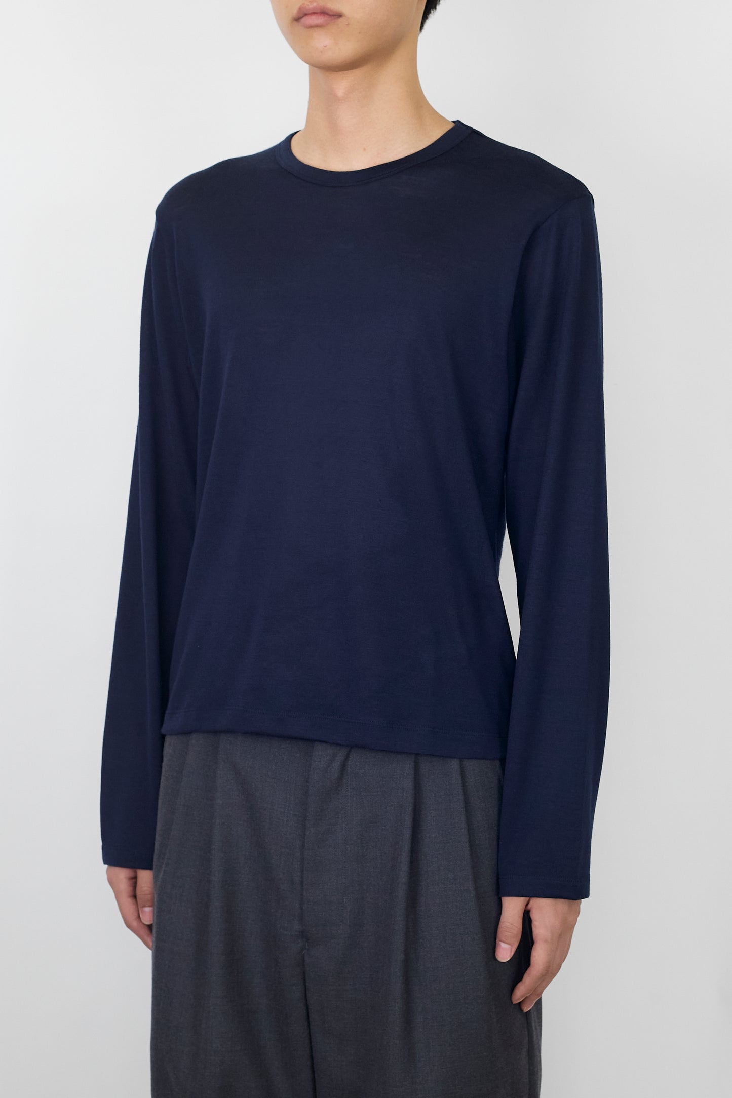 NTRUL FORM MERINO LS TEE NAVY