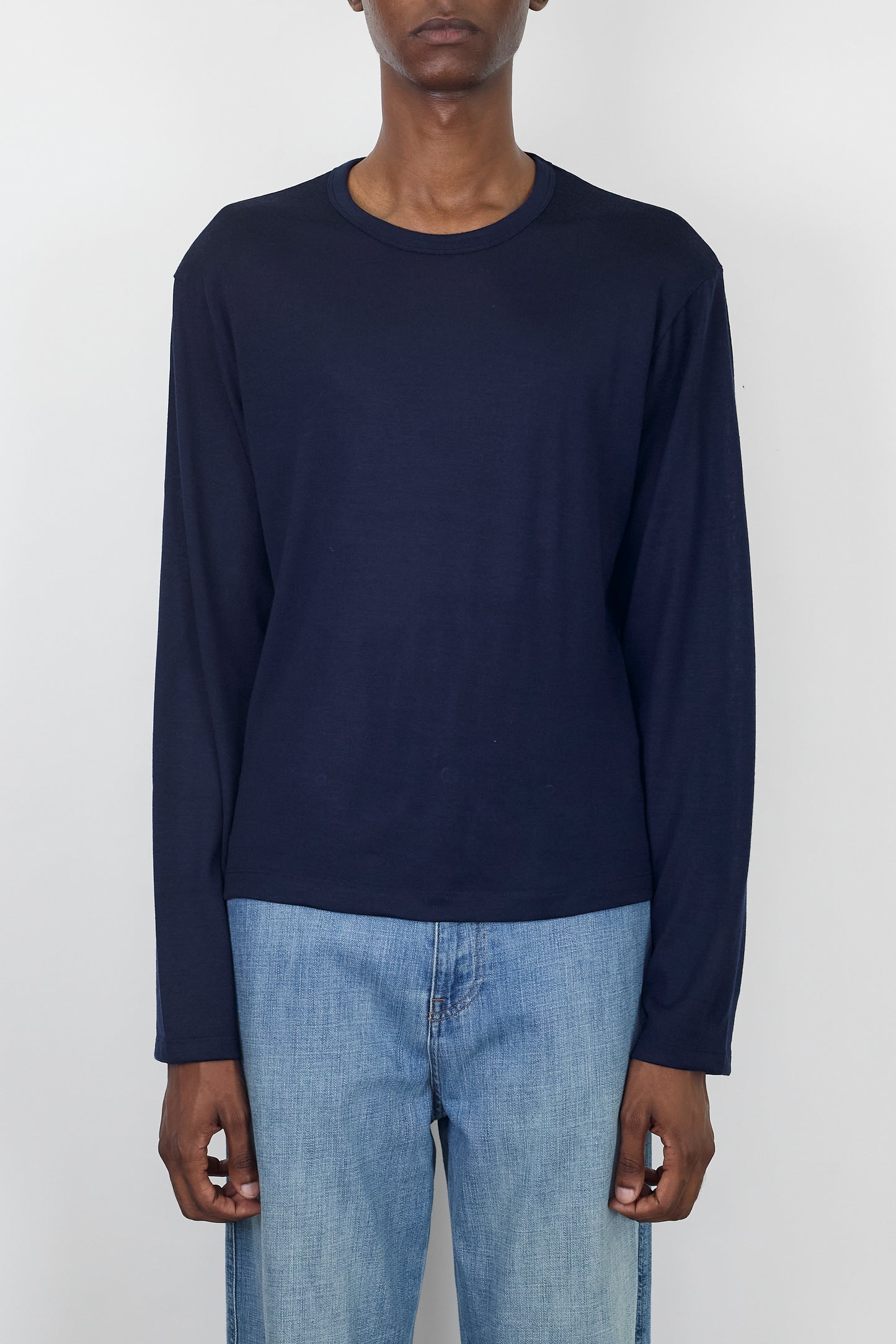 NTRUL FORM MERINO LS TEE NAVY