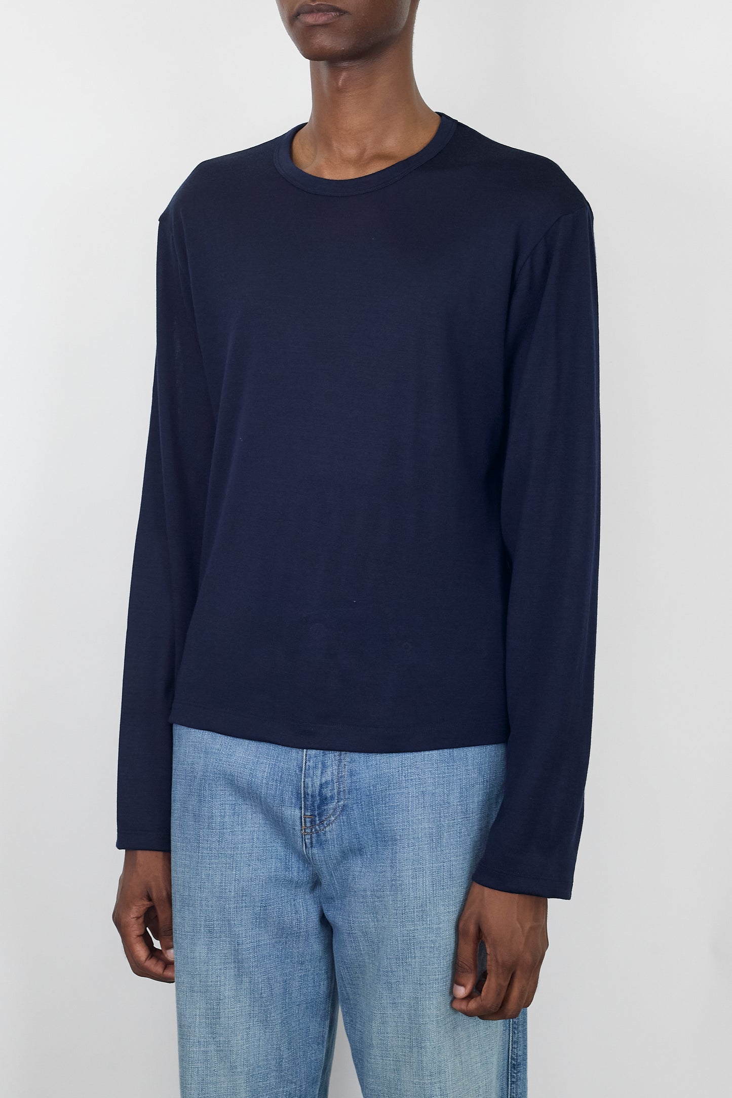NTRUL FORM MERINO LS TEE NAVY
