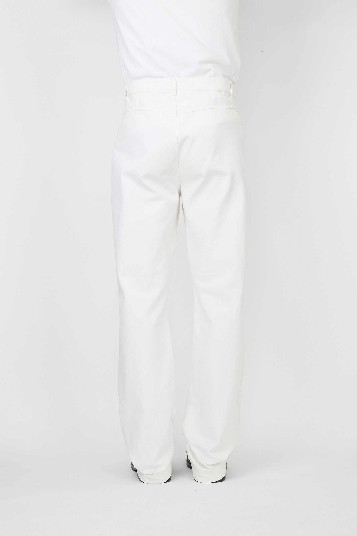 ESCADA SPORT WHITE WIDE FLARE PANTS MADE IN ITALY
