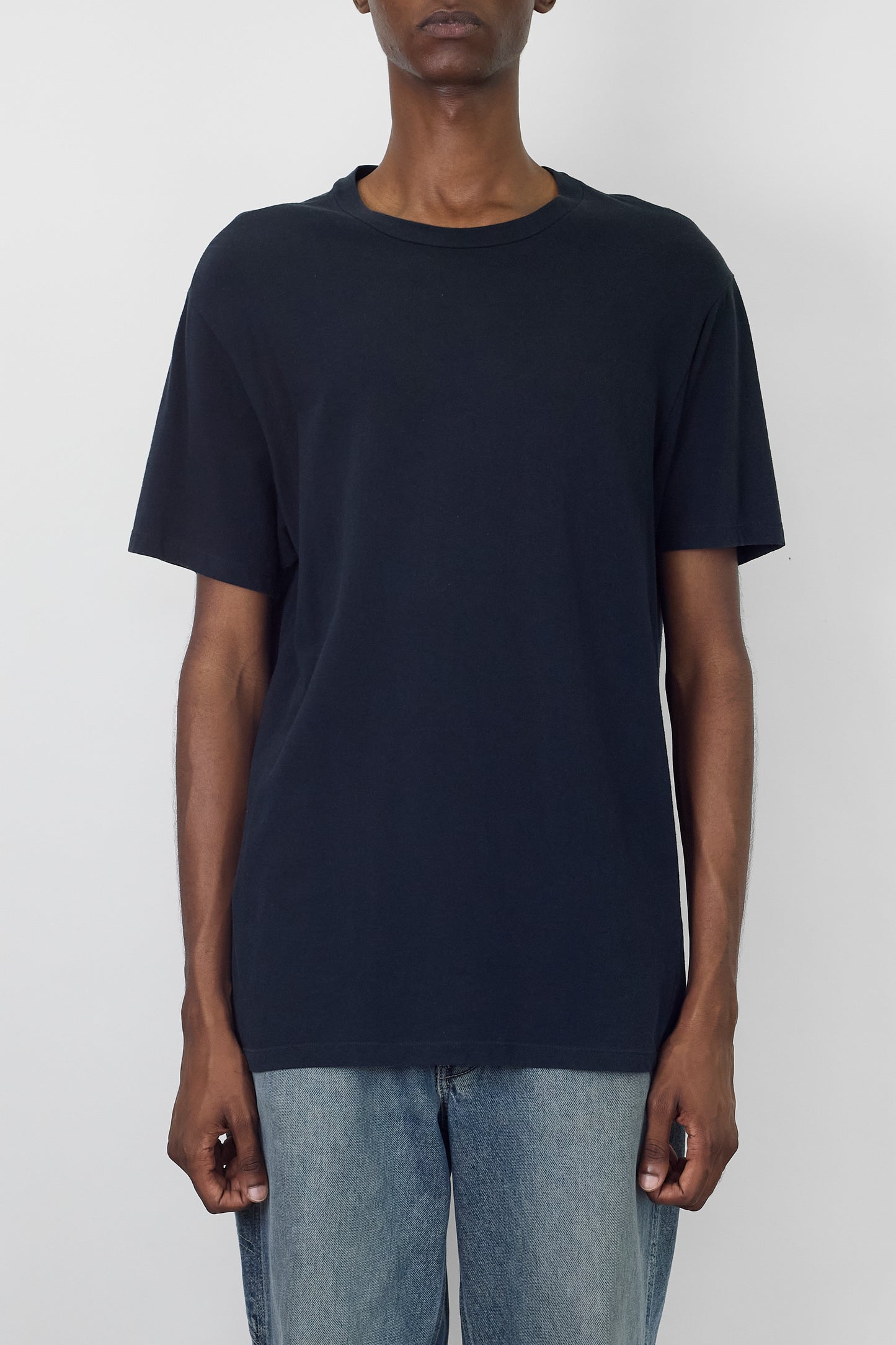 JIL SANDER BY JIL SANDER BLACK HALF SLEEVE TEE SHIRT MADE IN ITALY