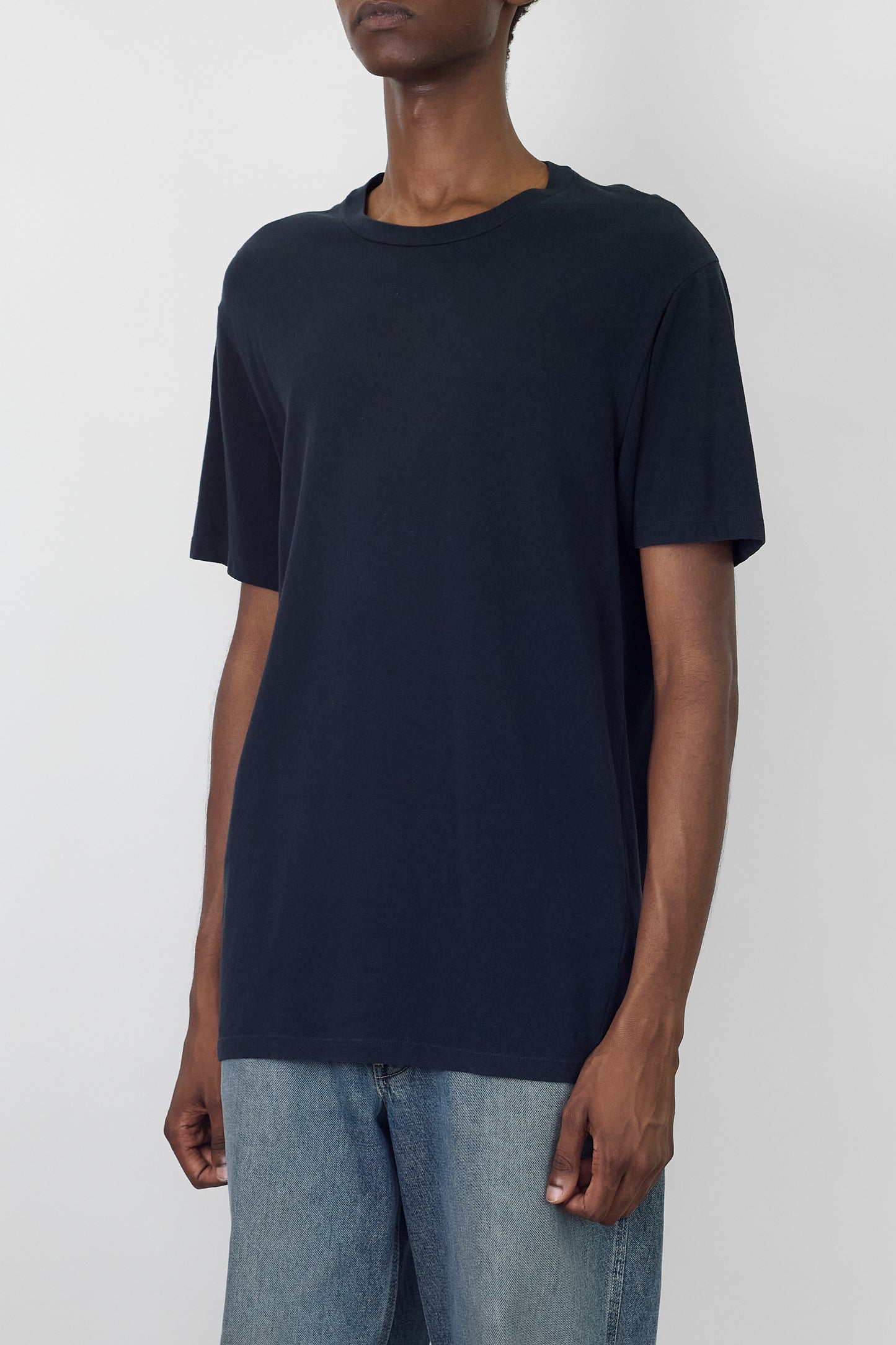 JIL SANDER BY JIL SANDER BLACK HALF SLEEVE TEE SHIRT MADE IN ITALY