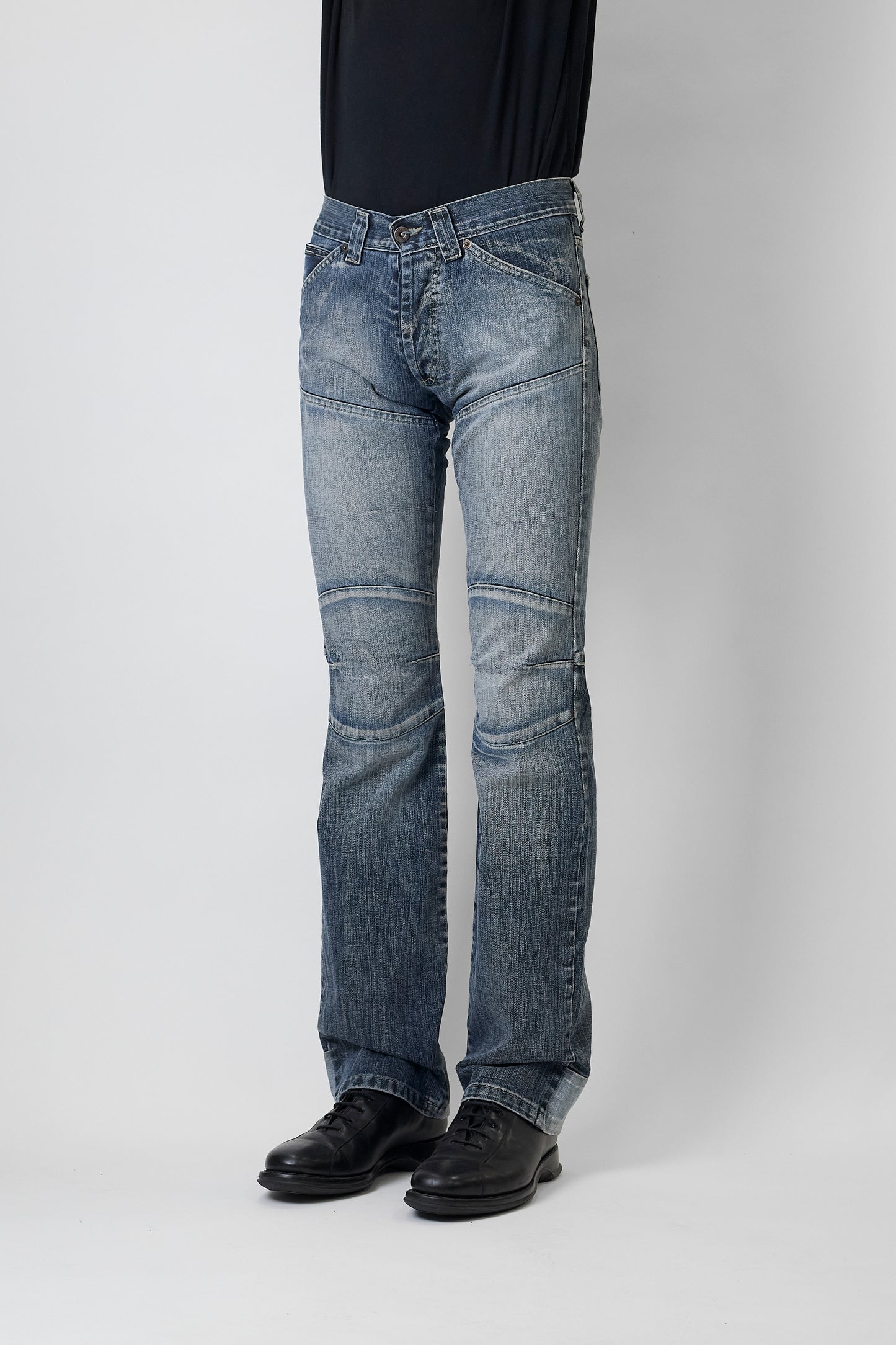 DOLCE&GABBANA BLUE DENIM SKINNY PANTS MADE IN ITALY