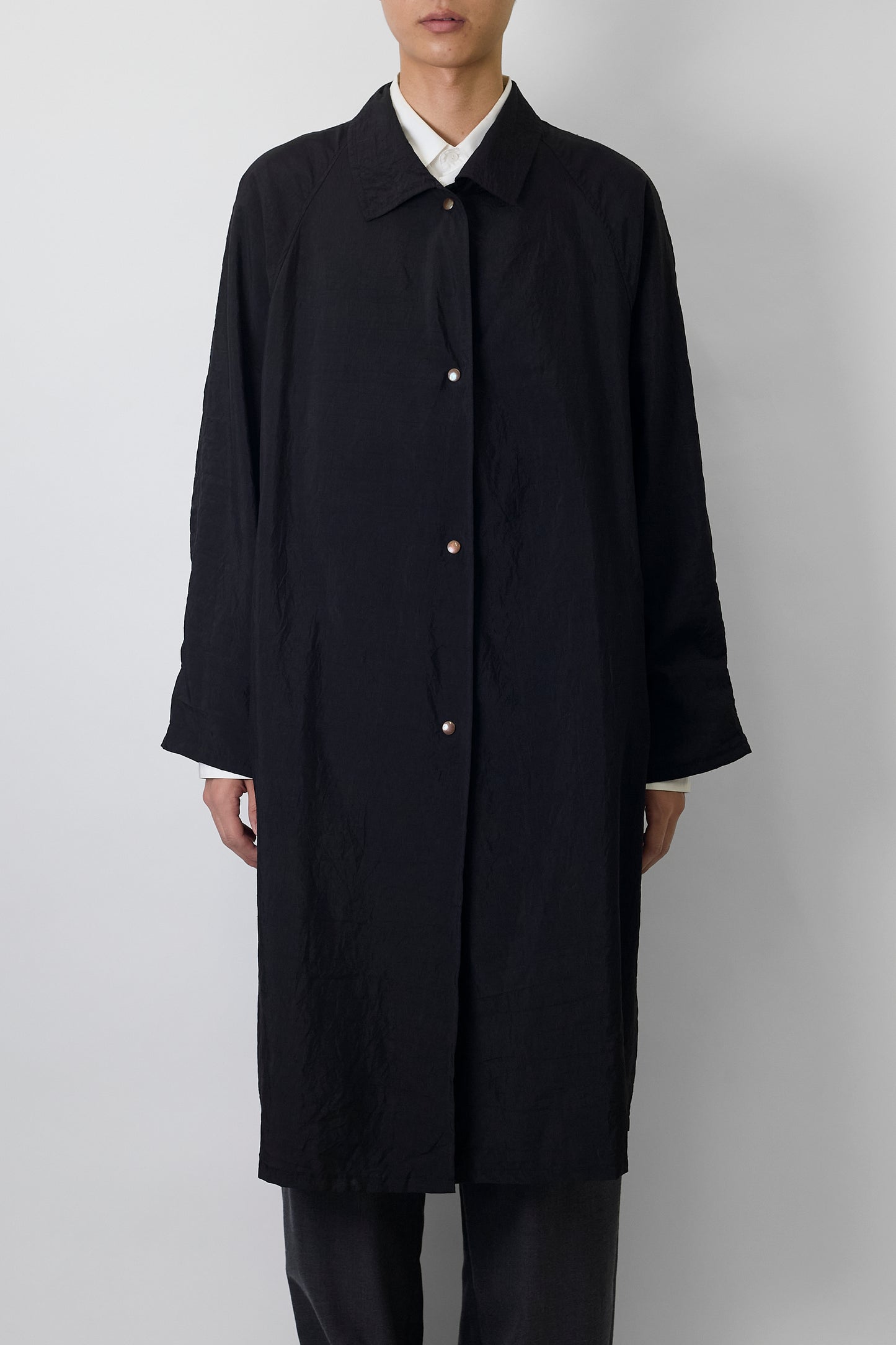 VINTAGE BLACK SUMMER LONG COAT