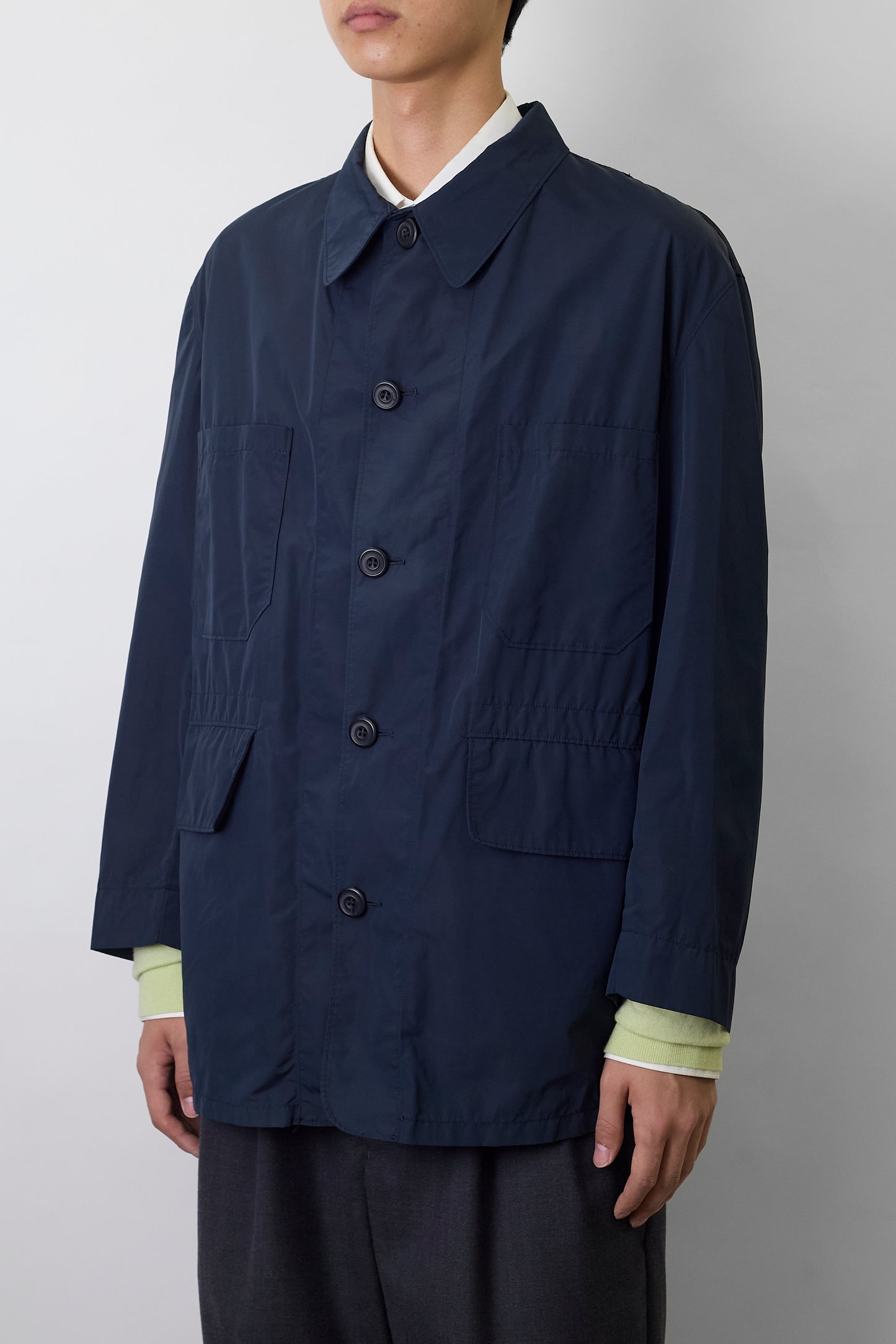 VINTAGE NAVY TECH SAFARI JACKET MADE IN ITALY