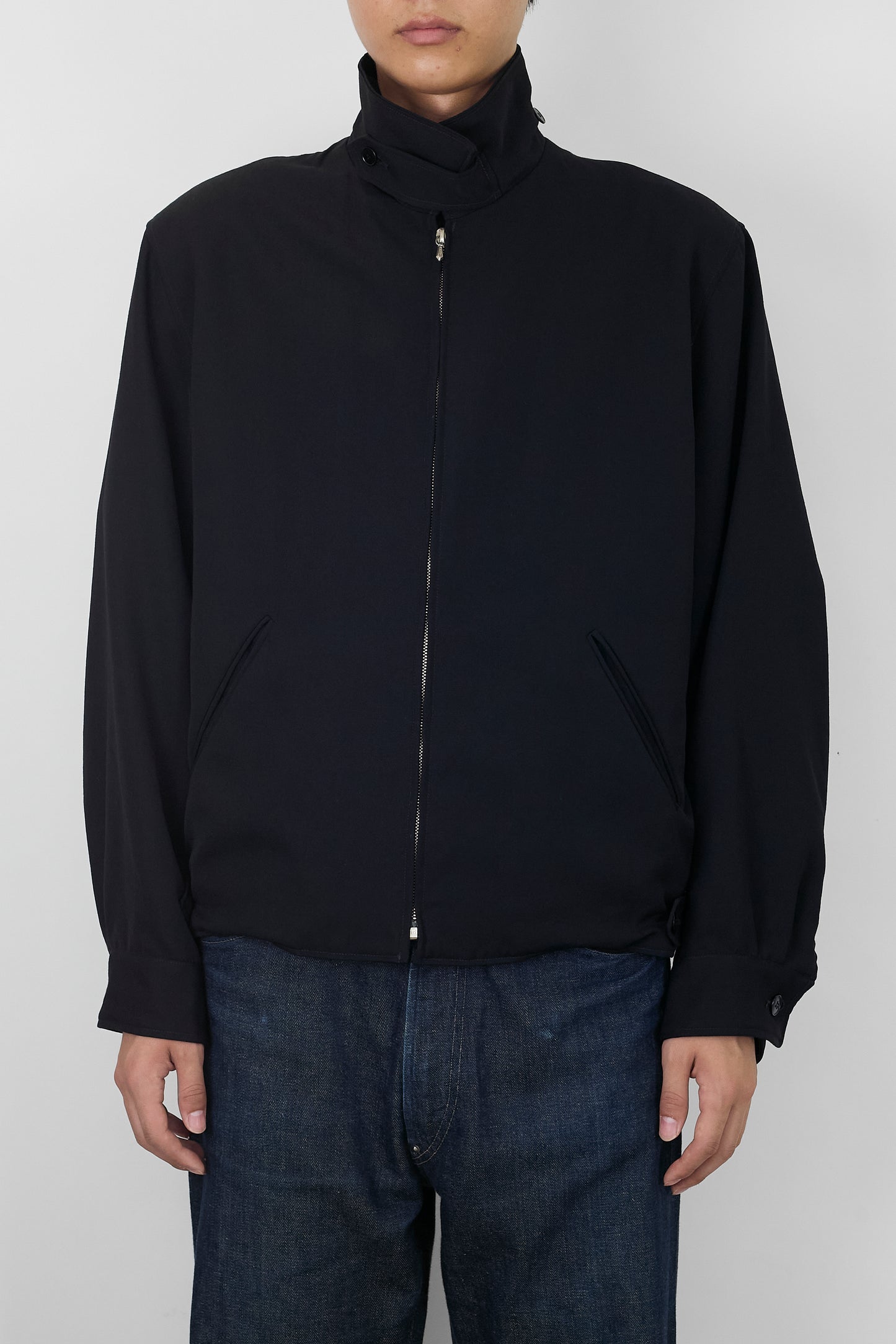 AGNES B. HOMME BLACK WOOL SHORT JACKET MADE IN FRANCE