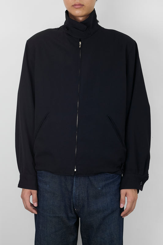 AGNES B. HOMME BLACK WOOL SHORT JACKET MADE IN FRANCE