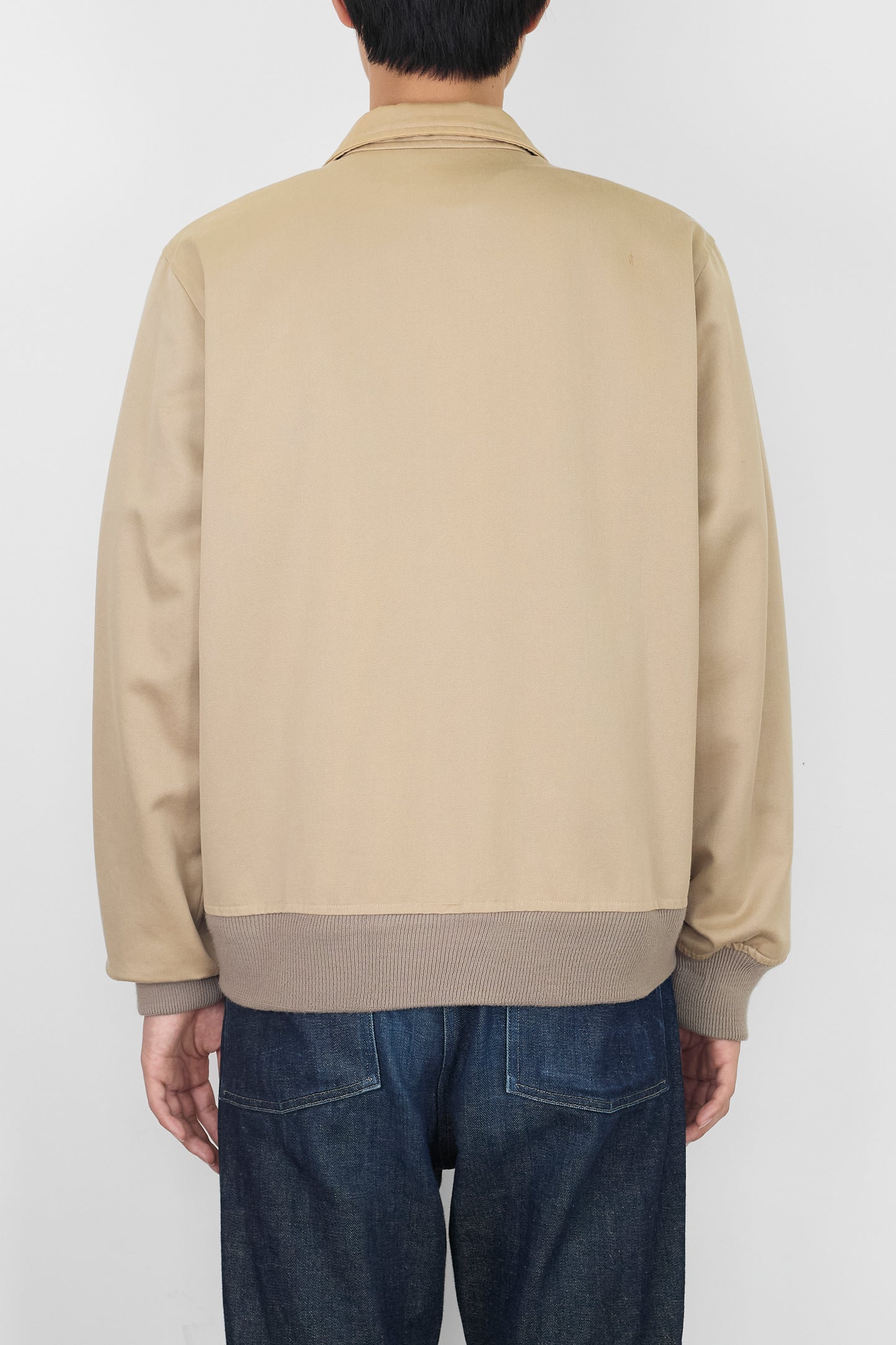 A.P.C. BEIGE ZIP UP JACKET MADE IN FRANCE