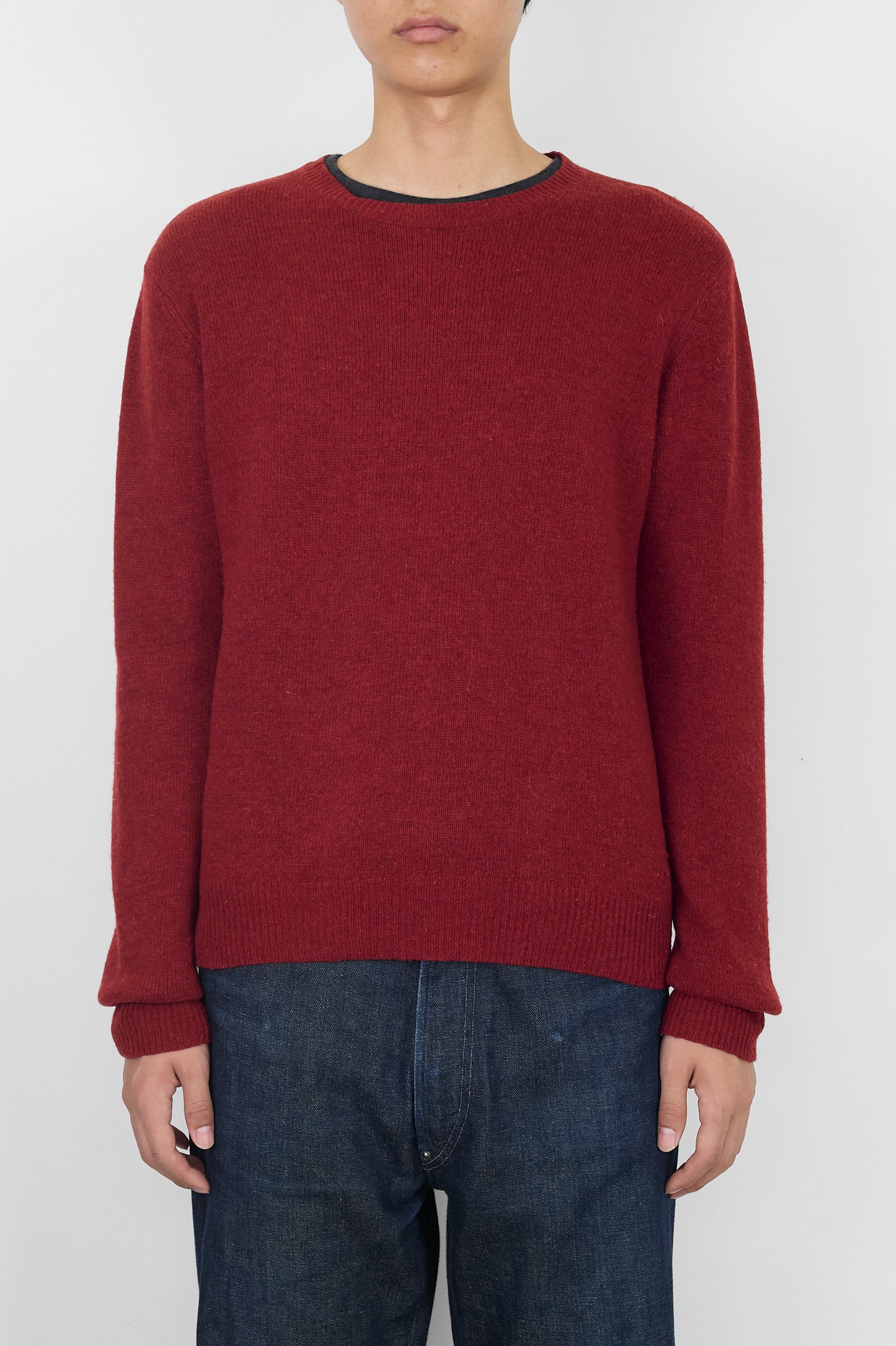 A.P.C. RED BROWN WOOL KNIT