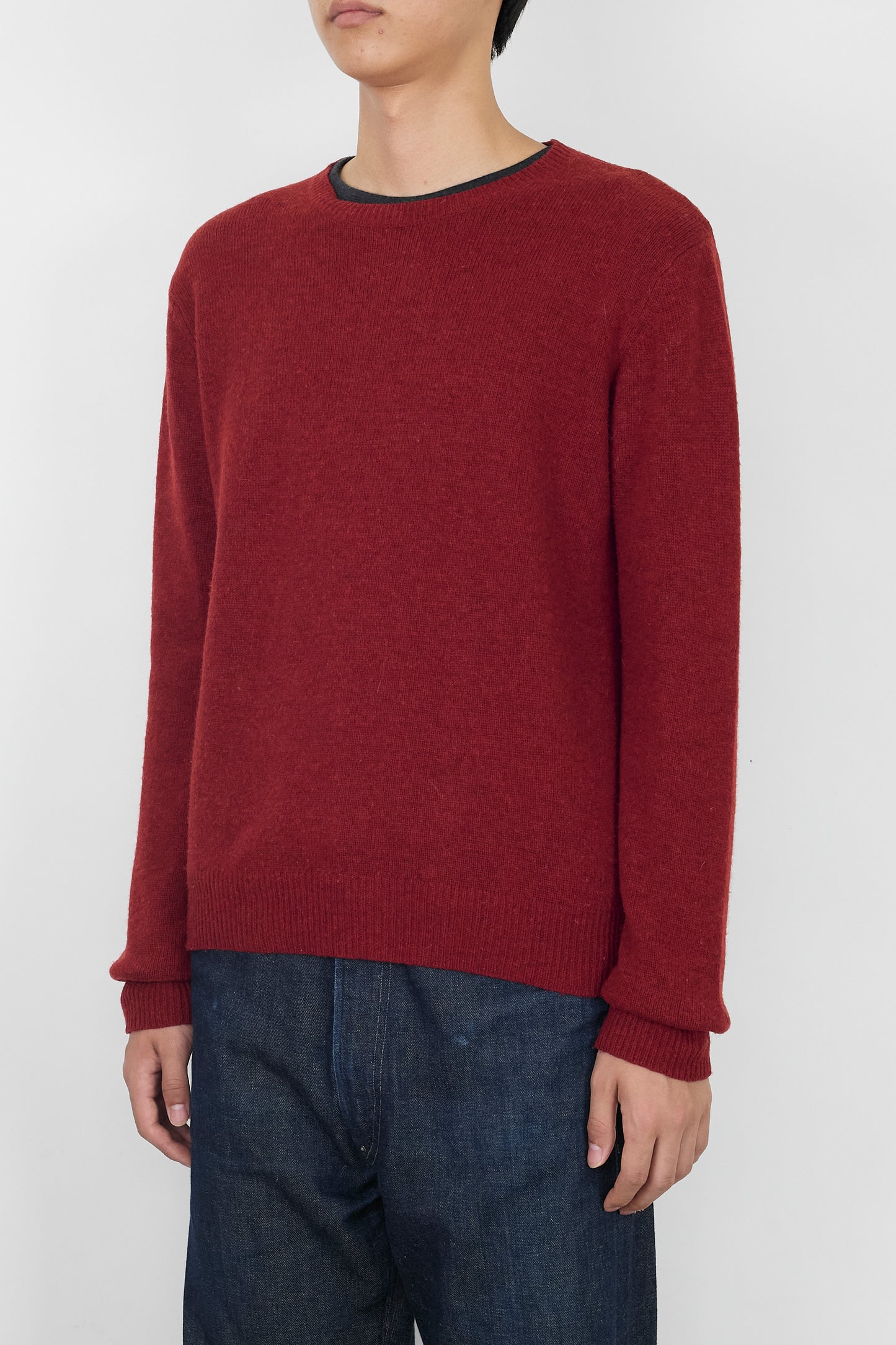 A.P.C. RED BROWN WOOL KNIT