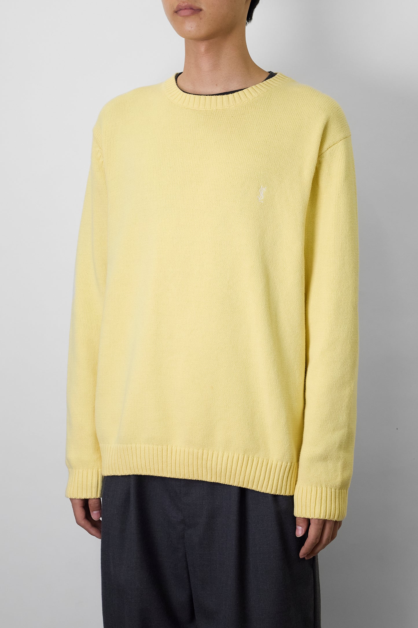 YVES SAINT LAURENT POUR HOMME YELLOW SHORT KNIT
