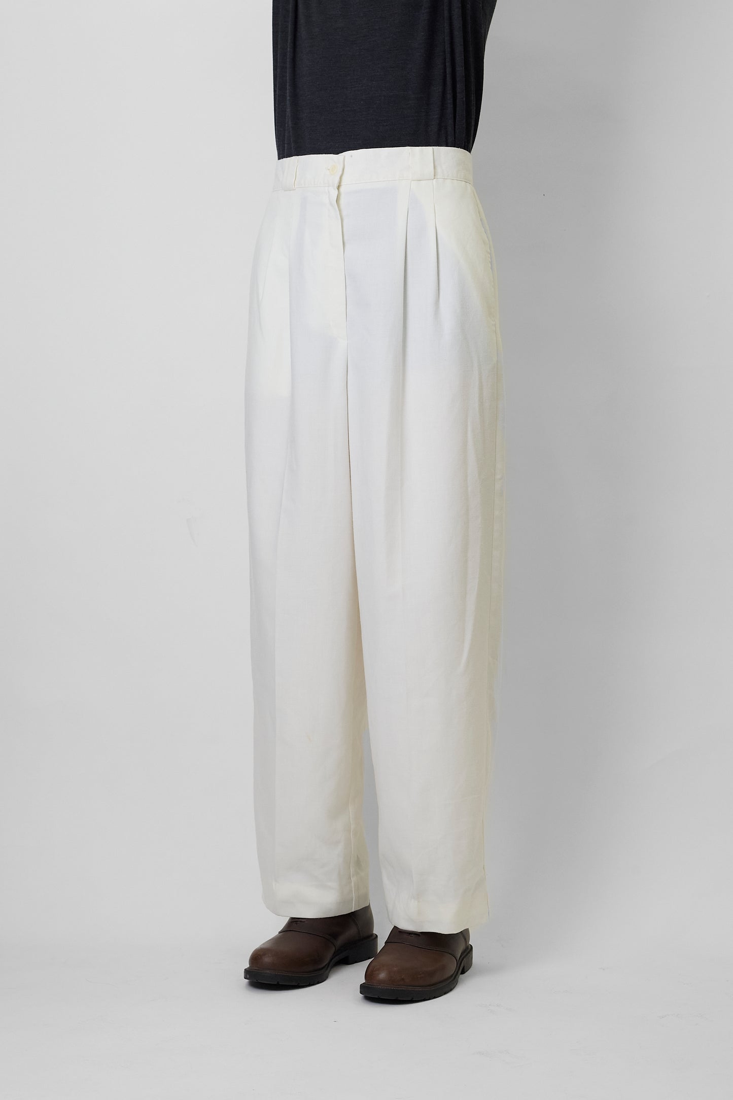 VINTAGE WHITE WIDE PANTS