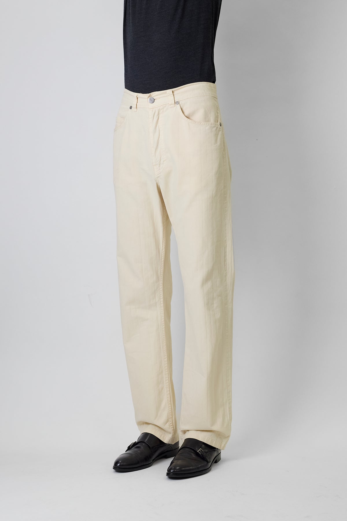 KENZO HOMME BEIGE STRAIGHAT PANTS MADE IN FRANCE