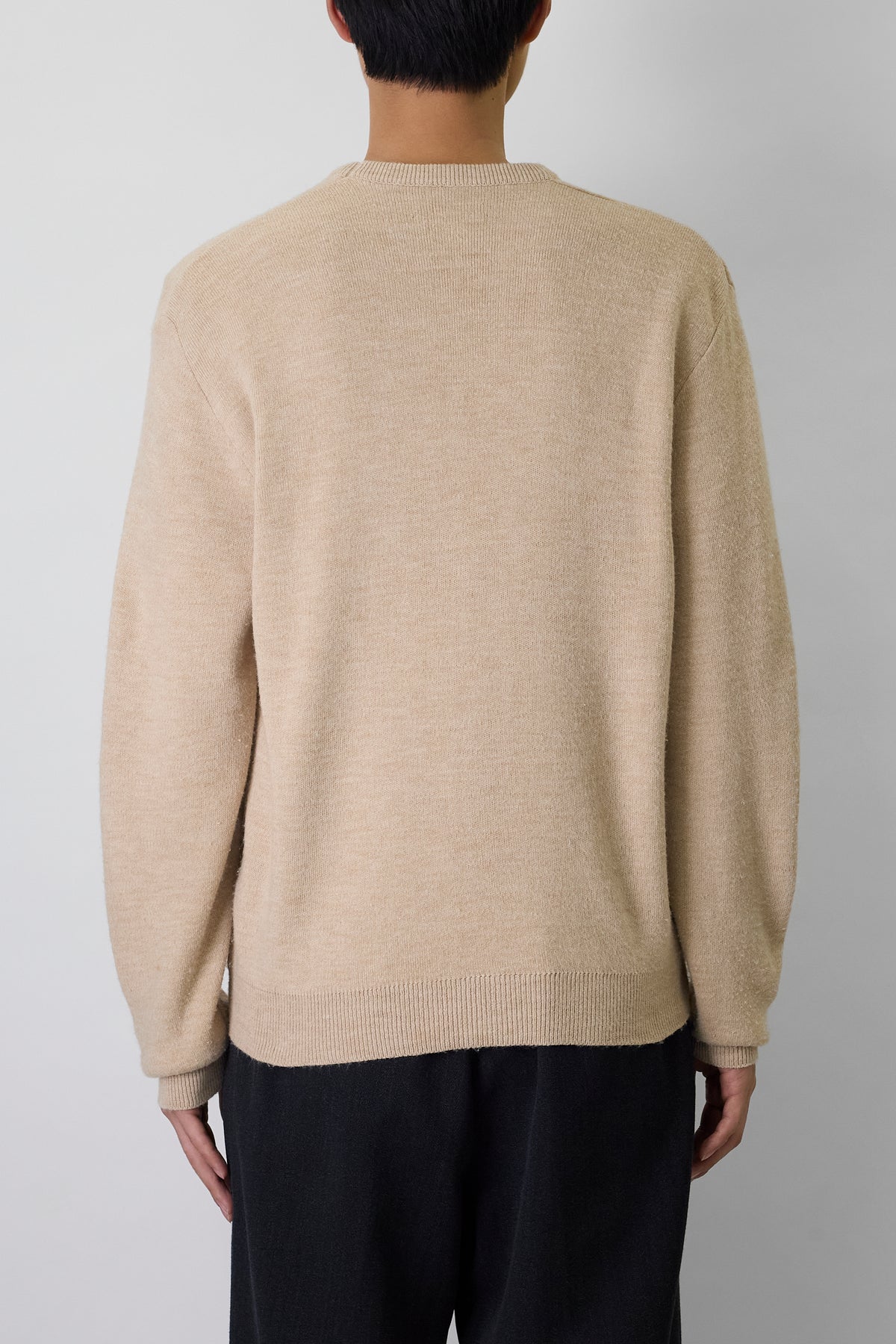 ROBERT BRUCE BEIGE WOOL KNIT MADE IN USA